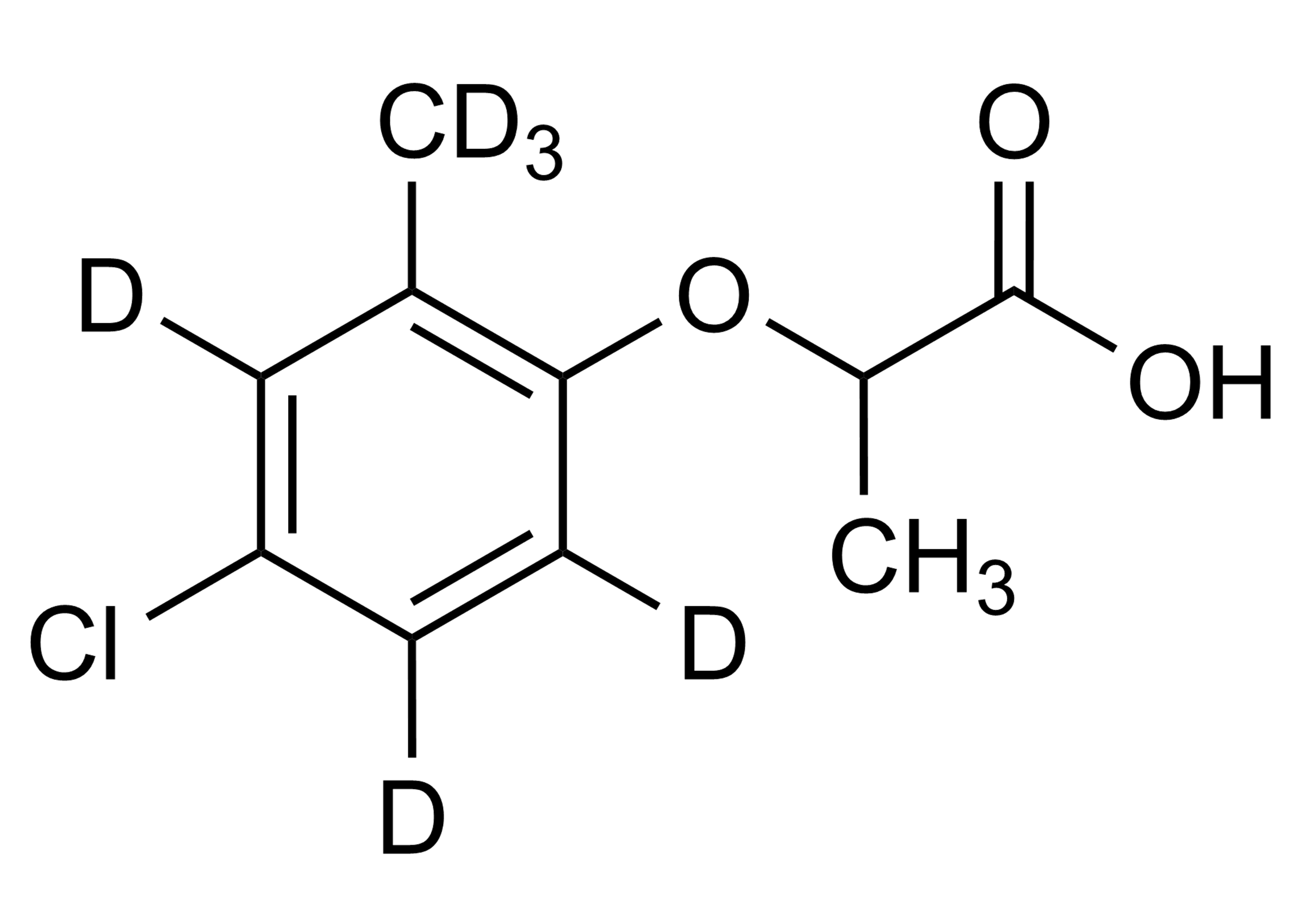 Mecoprop D6 Reference Standard Molecular Structure (CAS 1705649-54-2) Mecoprop D6 reference standard molecular structure for LC-MS/MS and GC-MS (CAS 1705649-54-2)