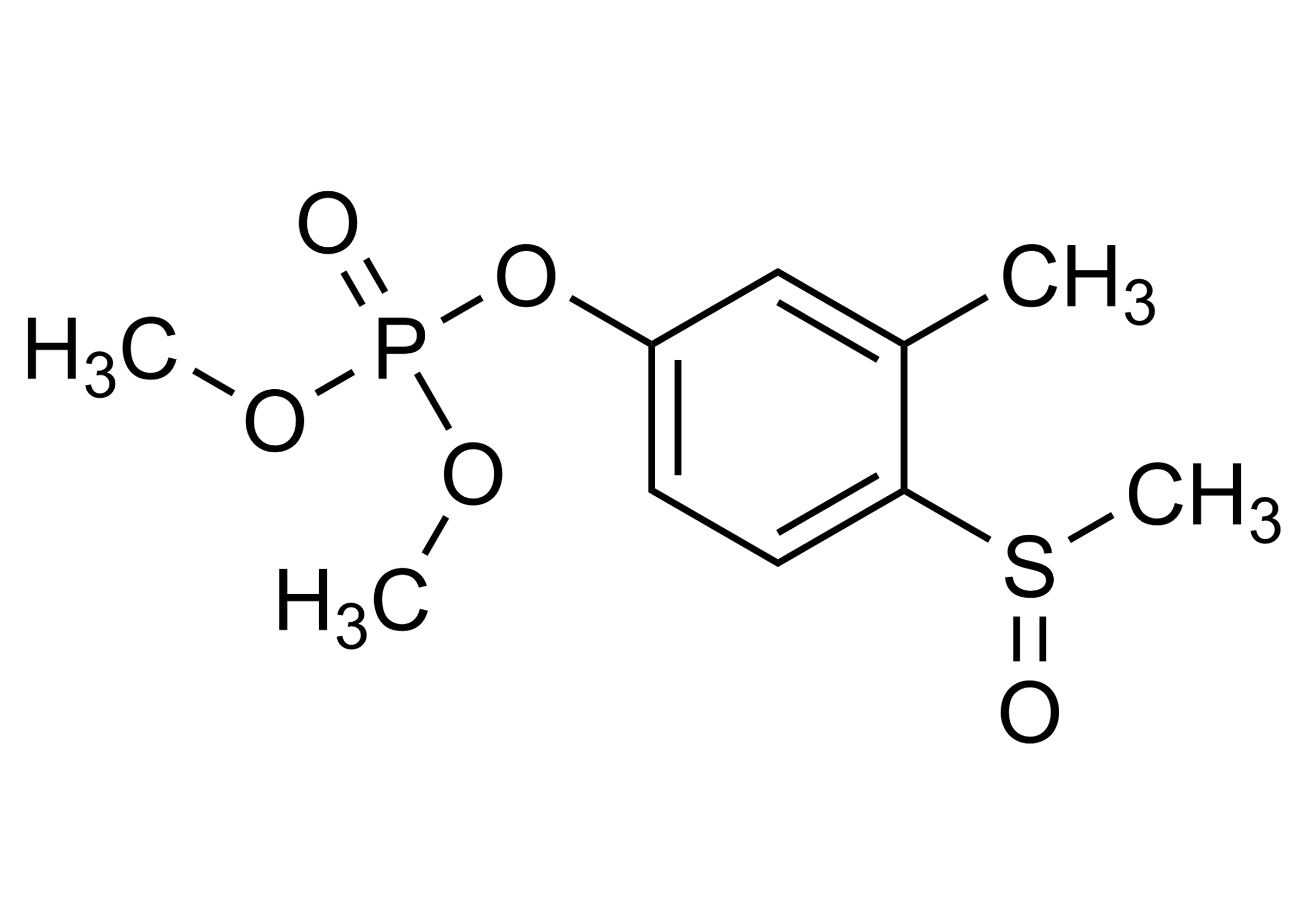 Fenthion oxon sulfoxide Reference Standard - Molecular Structure Fenthion oxon sulfoxide reference standard molecular structure for LC-MS/MS and GC-MS