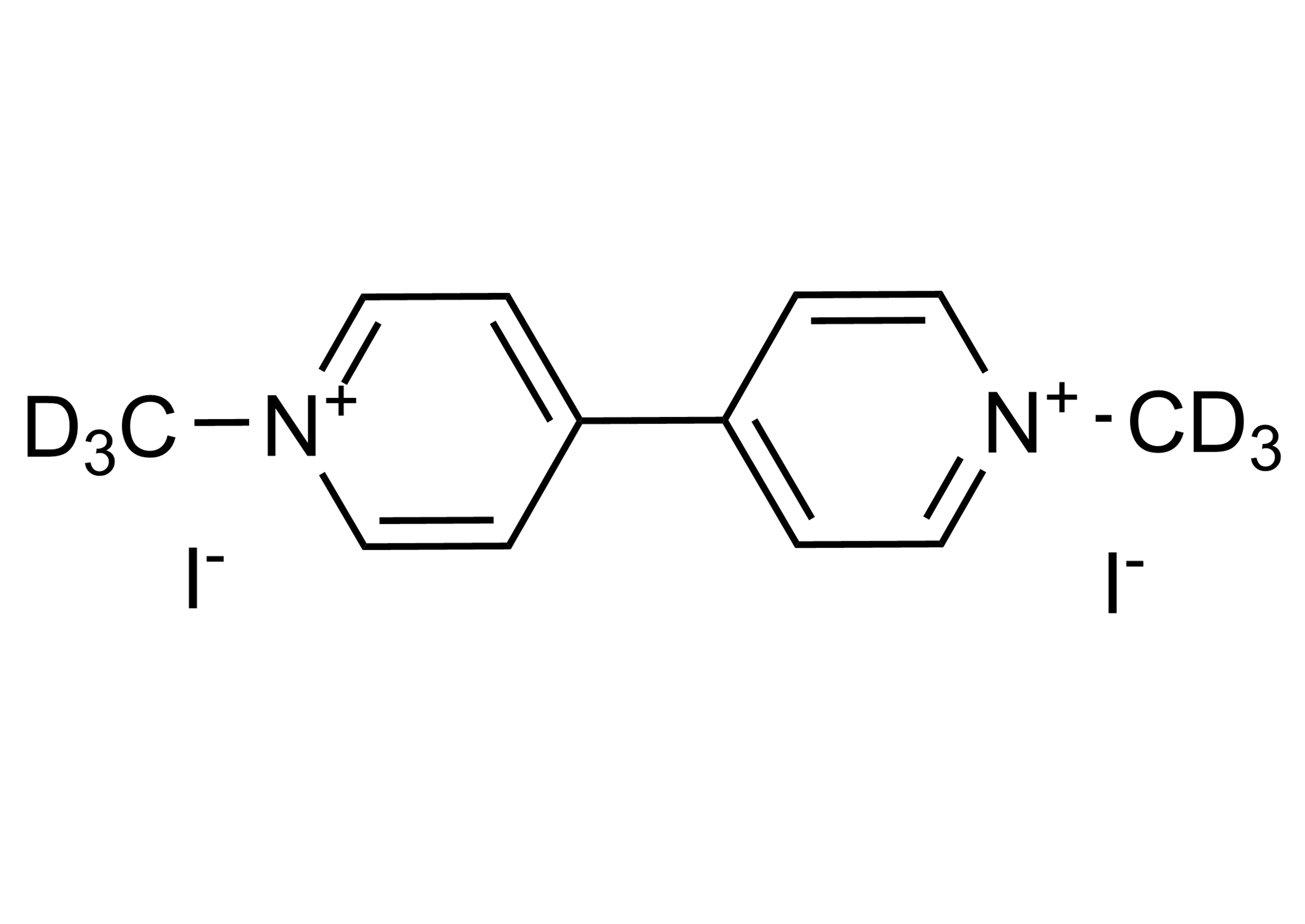 Paraquat D6 diiodide reference standard molecular structure for LC-MS/MS and GC-MS analysis