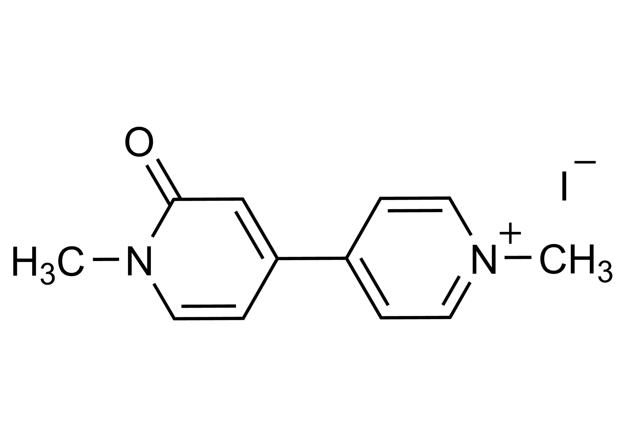 Paraquat monopyridone iodide Reference Standard Structure Paraquat monopyridone iodide reference standard molecular structure diagram