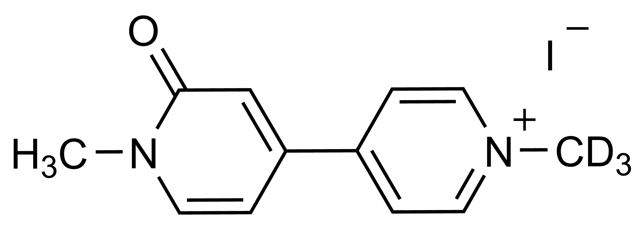 Paraquat monopyridone-D3 iodide molecular structure reference standard by WITEGA