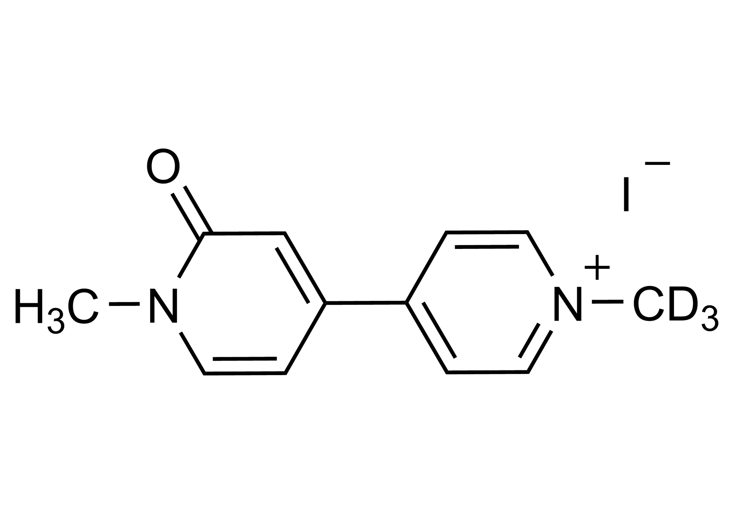 Paraquat monopyridone-D3 iodide molecular structure reference standard by WITEGA