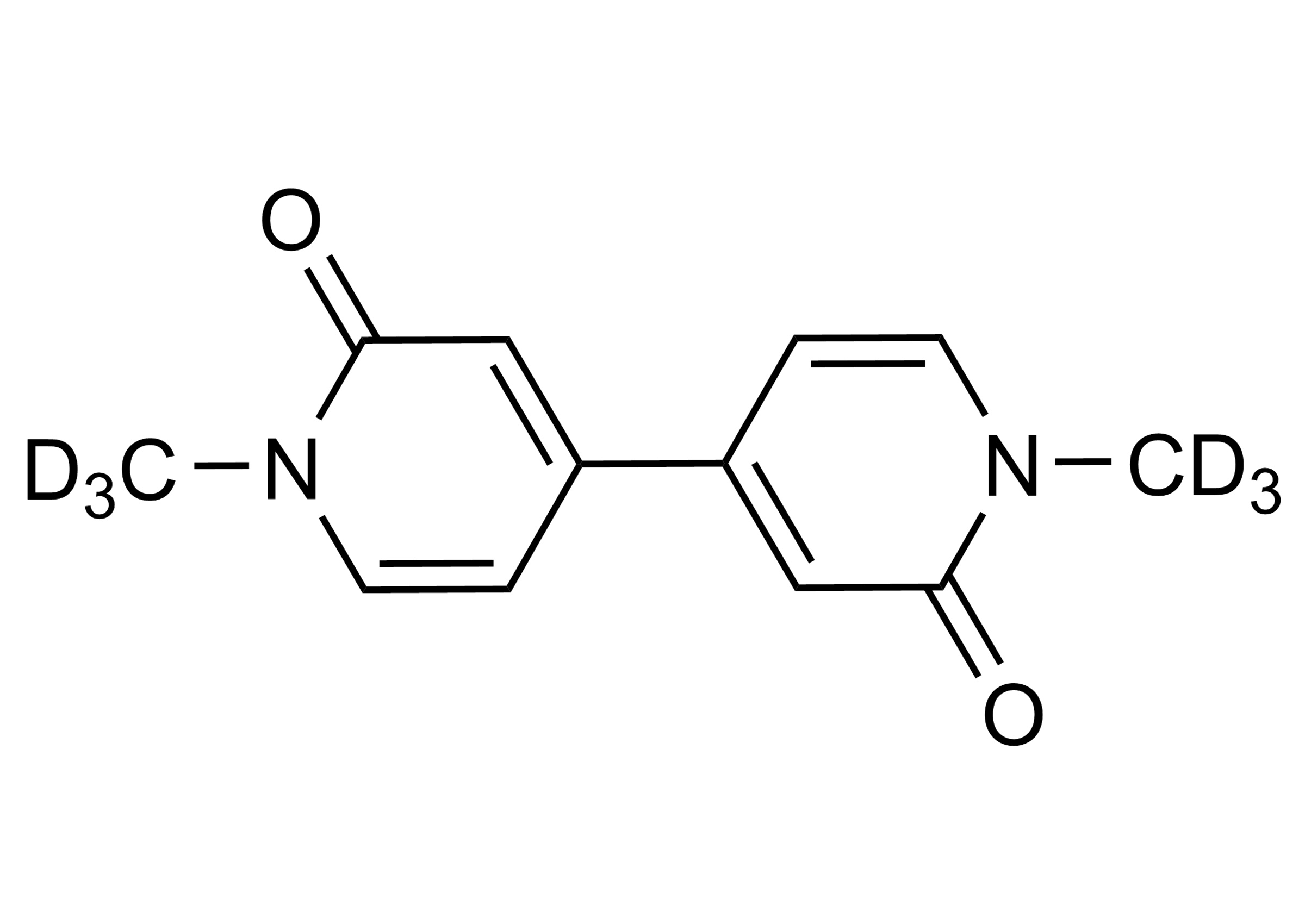 Paraquat dipyridone-D6 Reference Standard Structure Molecular structure of Paraquat dipyridone-D6 reference standard for LC-MS/MS and GC-MS calibration