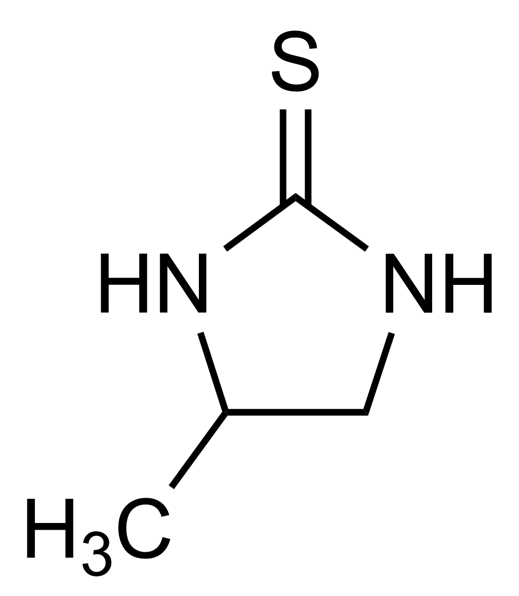 Propylene thiourea reference standard molecular structure (CAS 2122-19-2)