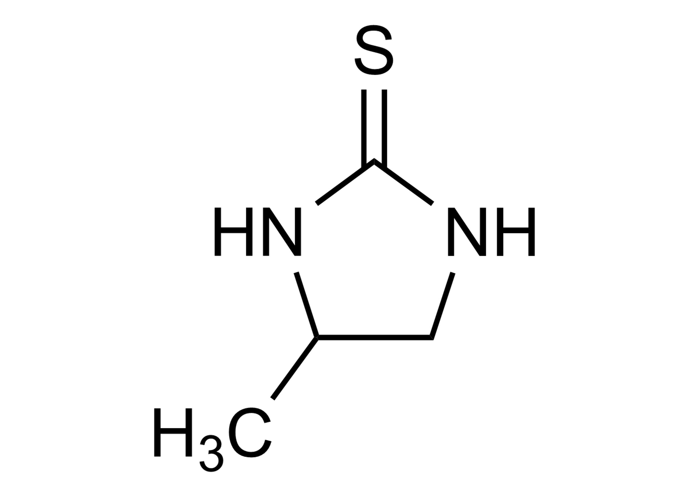 Propylene thiourea reference standard molecular structure (CAS 2122-19-2)