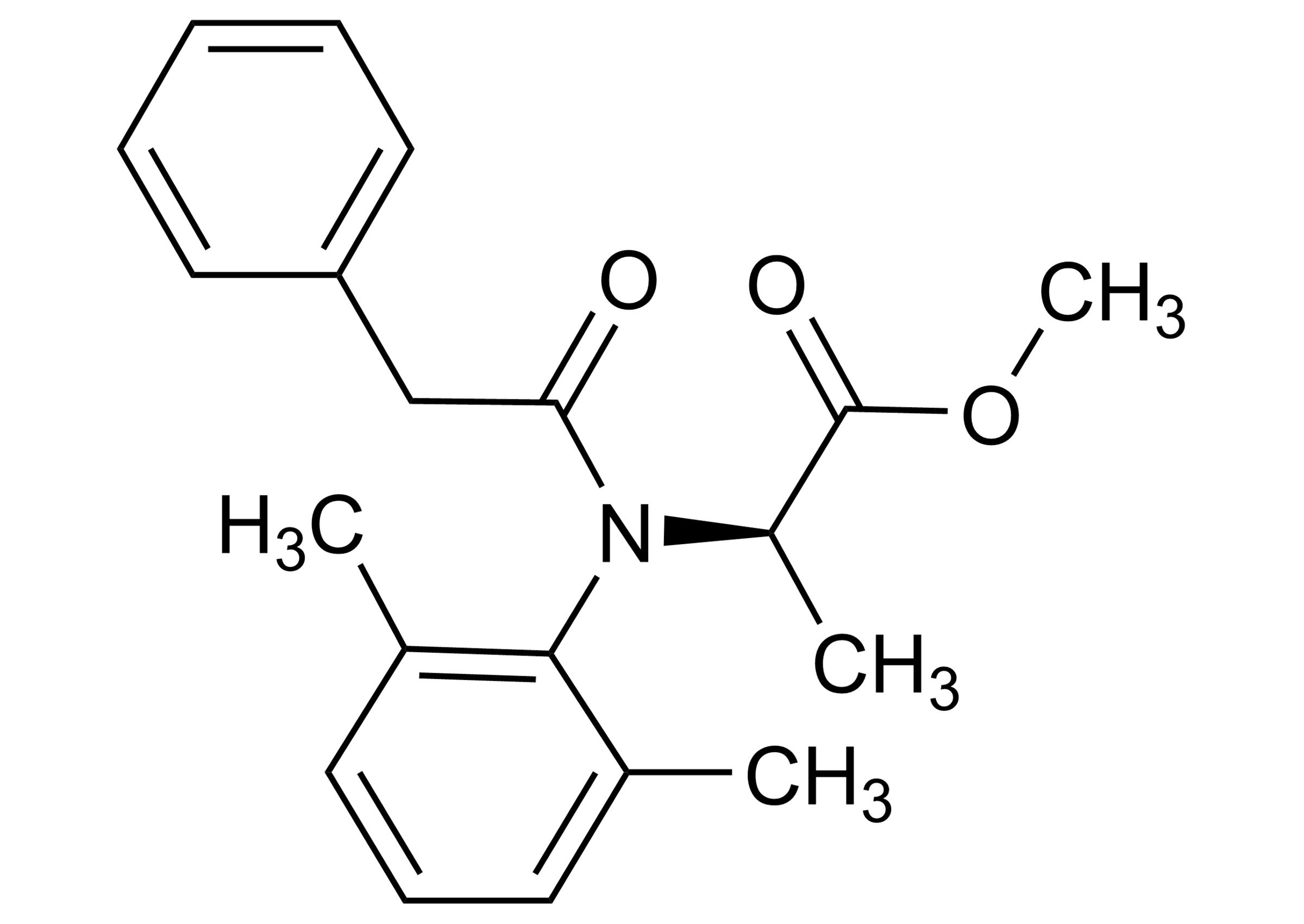 Benalaxyl M reference standard structure for LC-MS/MS and GC-MS Benalaxyl M reference standard molecular structure CAS 98243-83-5