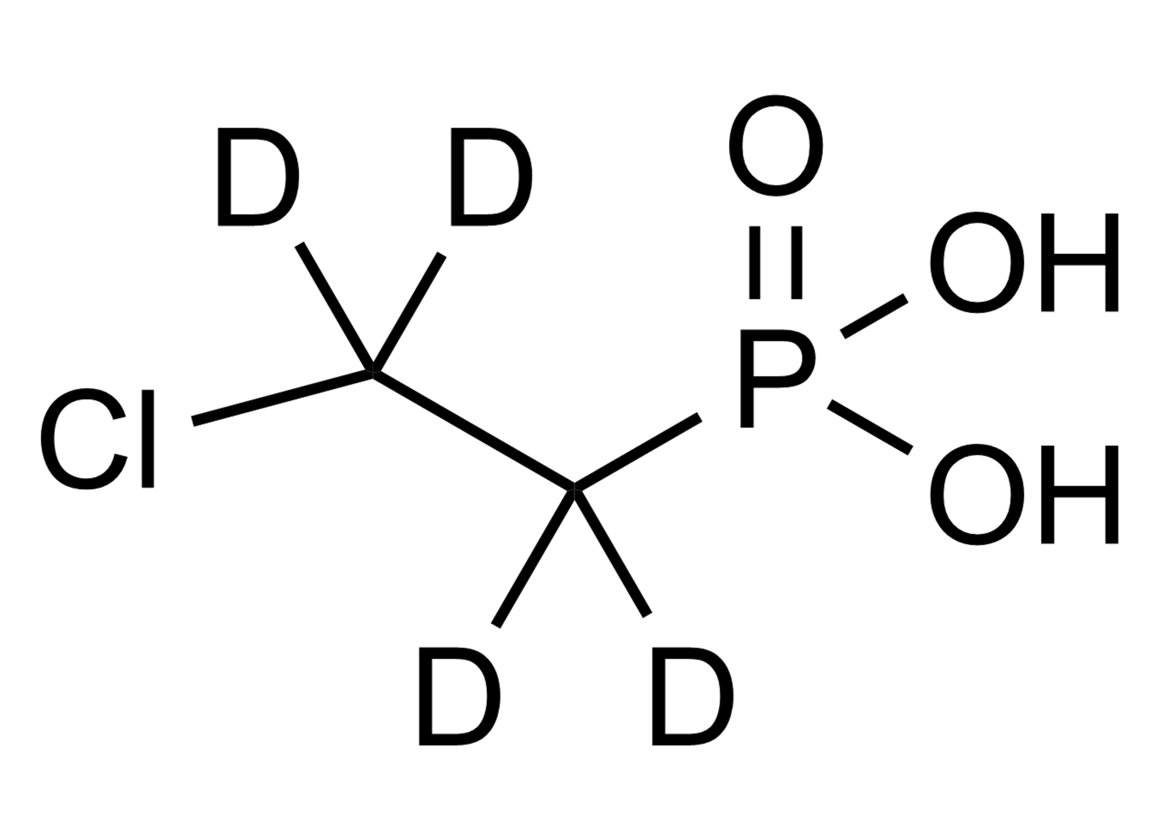 Ethephon D4 reference standard molecular structure for LC-MS/MS and GC-MS