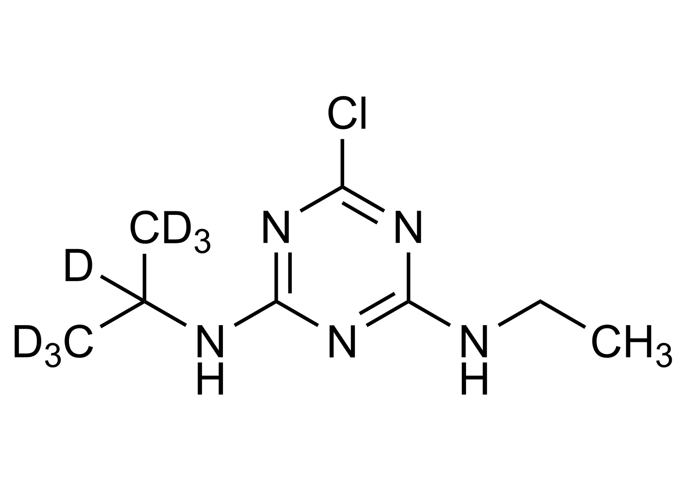 Atrazine D7 Reference Standard Structure Atrazine D7 reference standard molecular structure
