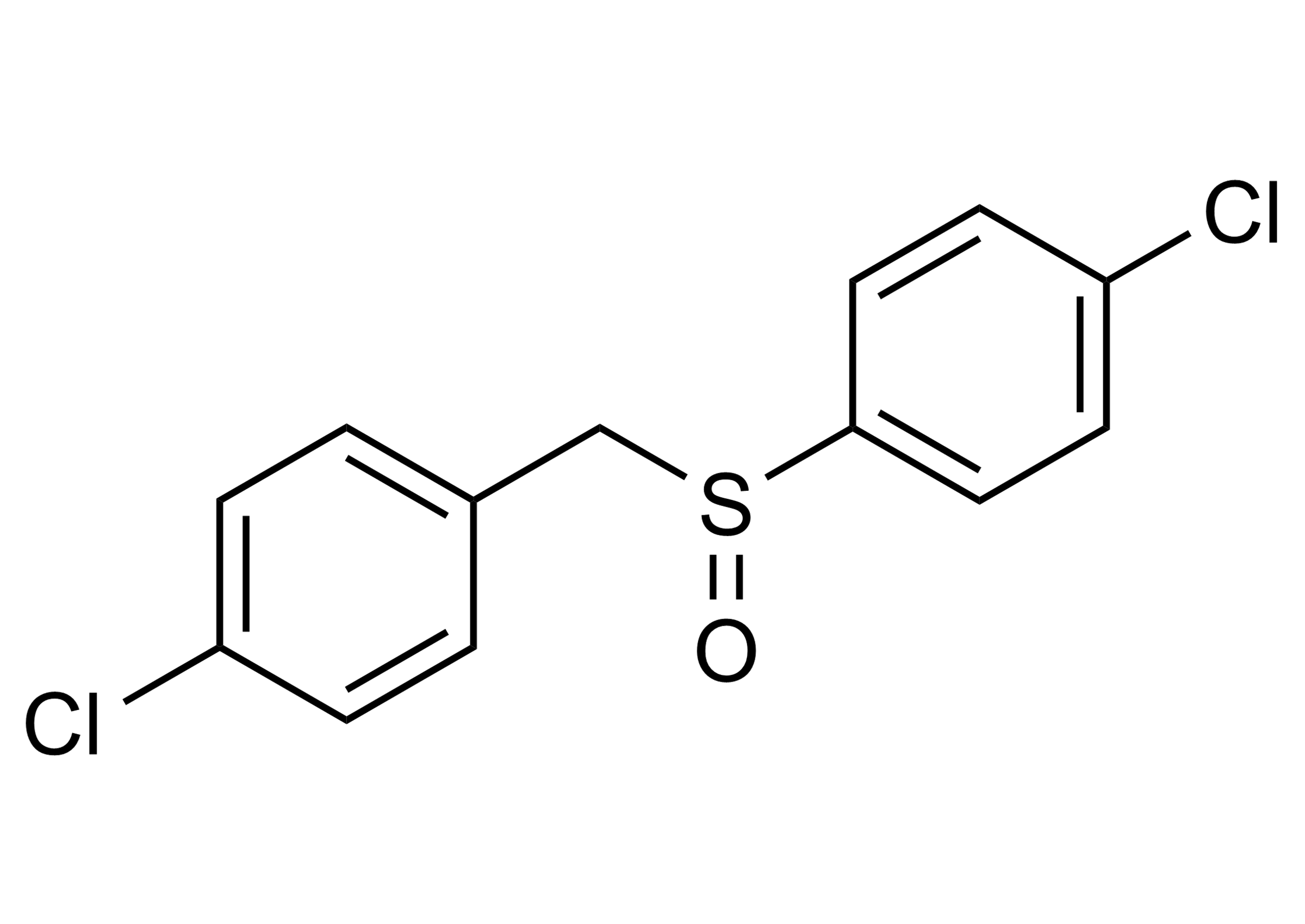 Chlorbenside sulfoxide (CAS 7047-28-1) reference standard molecular structure