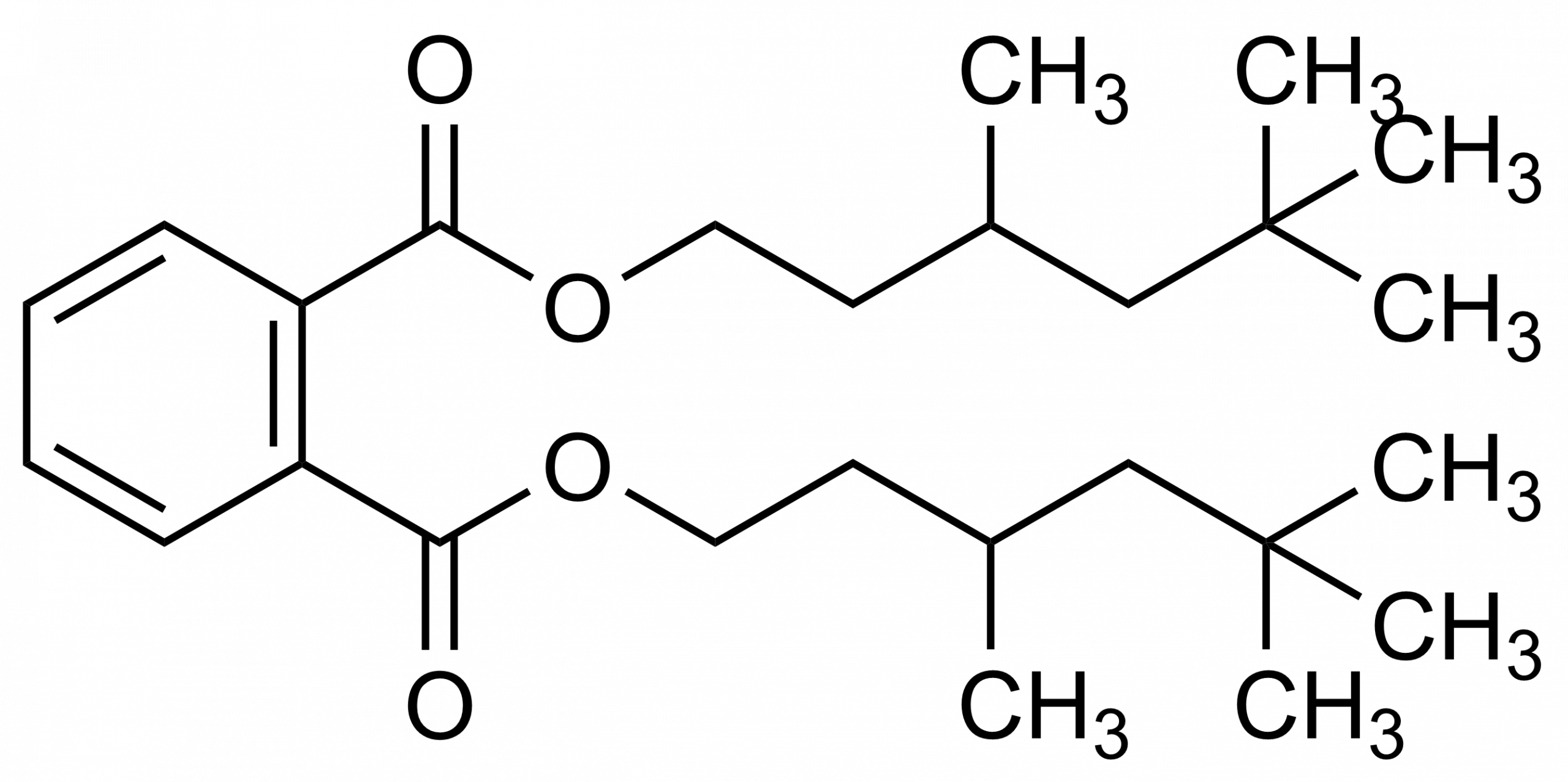 Bis 3 5 5 trimethyl hexyl phthalate Diisononyl phthalate reference standard molecular structure CAS 14103-61-8