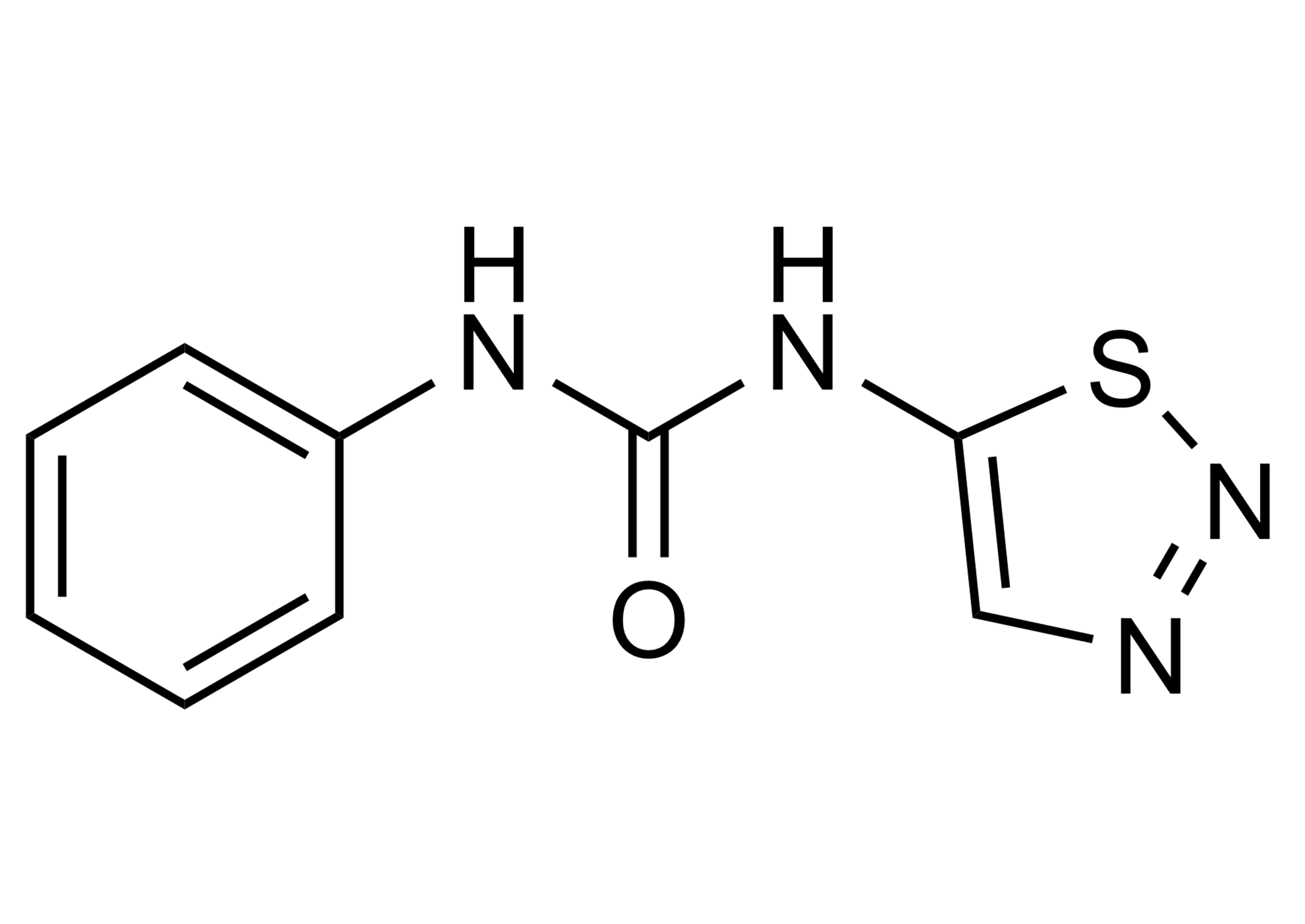 Thidiazuron Reference Standard Structure Thidiazuron reference standard molecular structure (CAS 51707-55-2) for LC-MS/MS and GC-MS