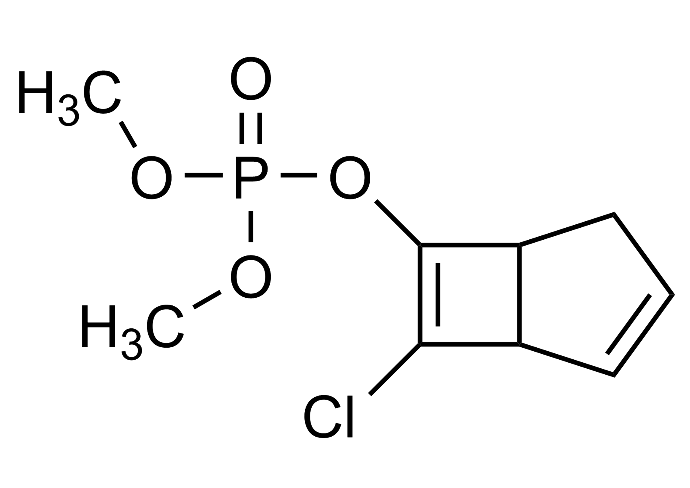 Heptenophos reference standard molecular structure (CAS 23560-59-0)