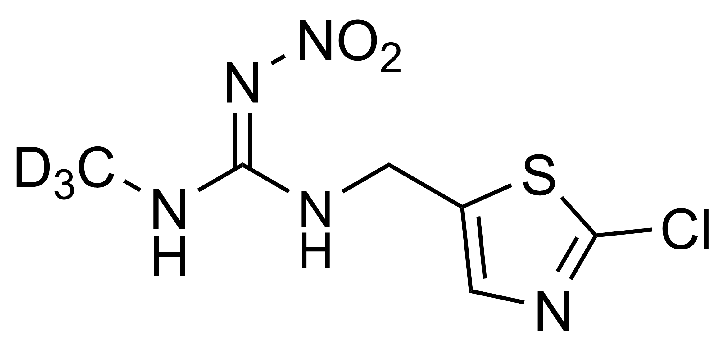 Clothianidin-D3 reference standard molecular structure (CAS 1262776-24-8)