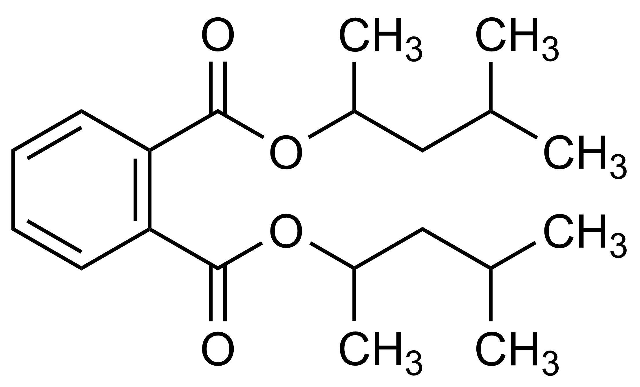 Molecular structure of Bis(4-methylpent-2-yl)phthalate reference standard for LC-MS/MS and GC-MS