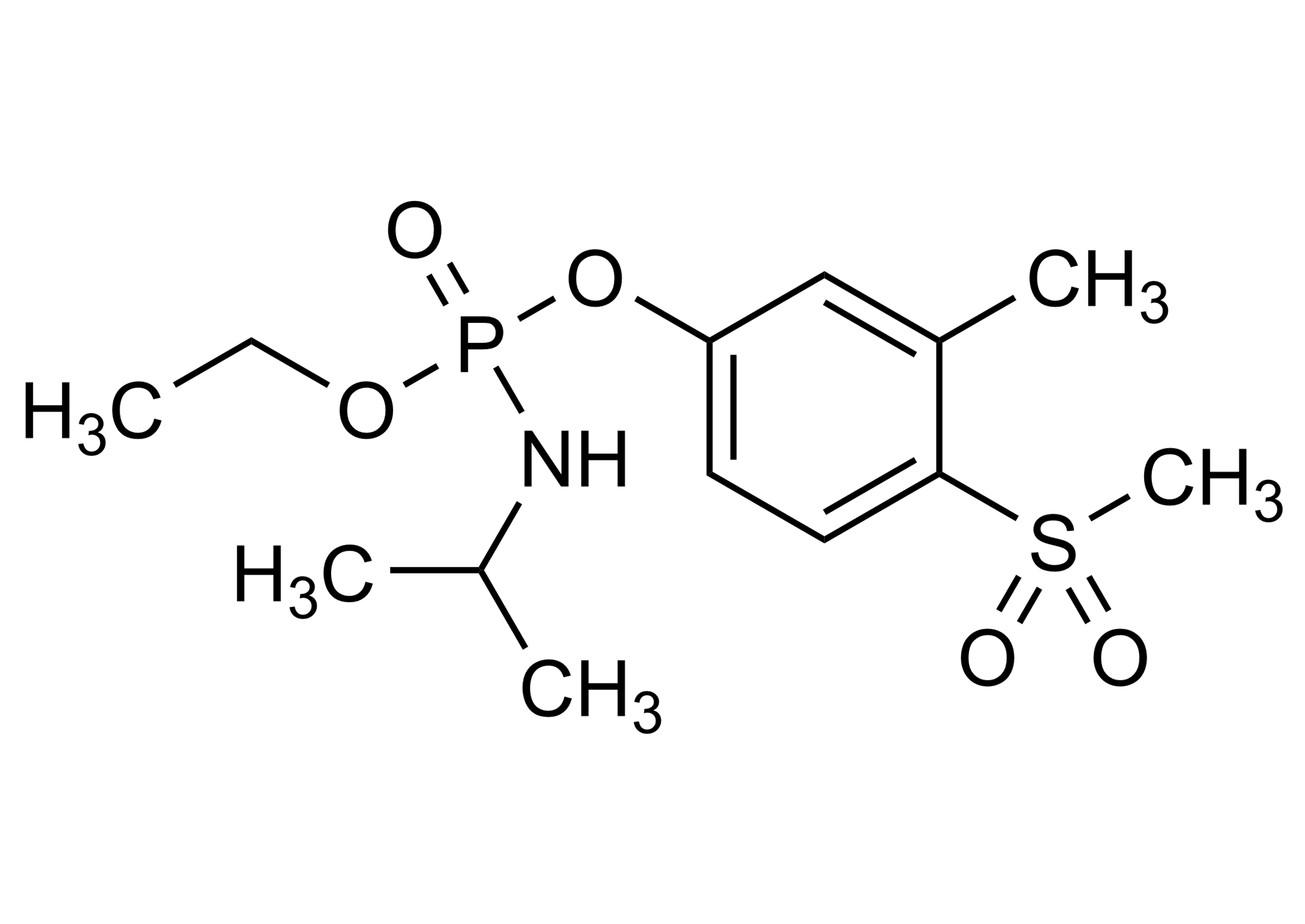 Fenamiphos sulfone Reference Standard Structure Fenamiphos sulfone reference standard molecular structure (CAS 31972-44-8)