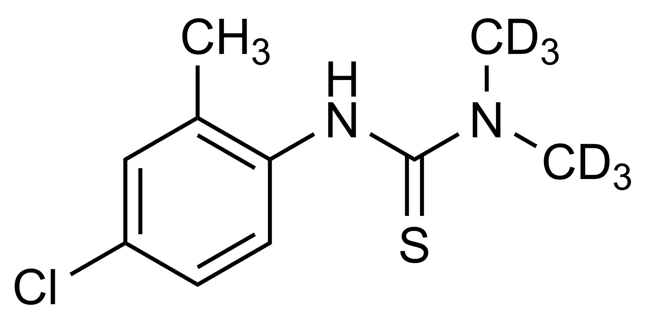 Chloromethiuron D6 reference standard molecular structure for LC-MS/MS and GC-MS calibration