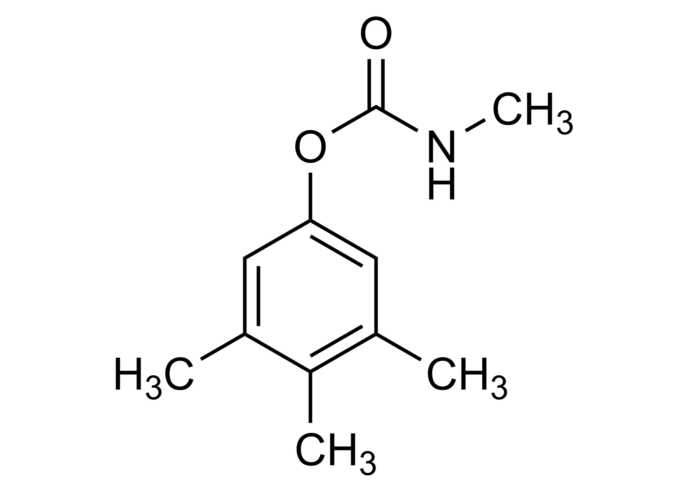 3,4,5-Trimethacarb Reference Standard - Molecular Structure 3,4,5-Trimethacarb reference standard molecular structure for LC-MS/MS and GC-MS