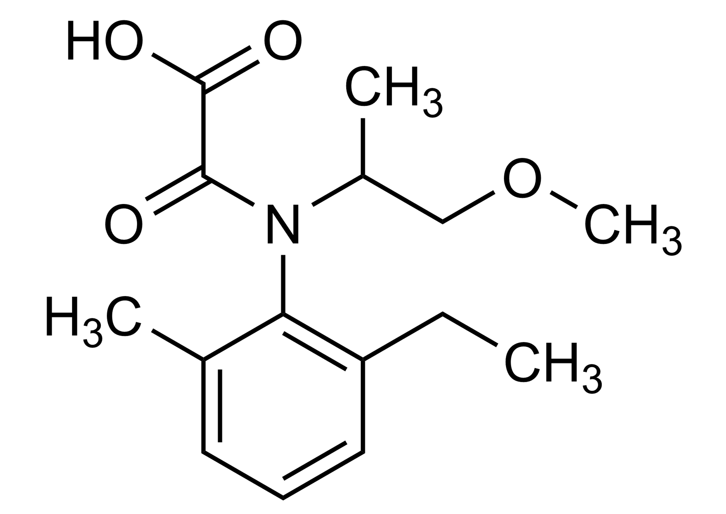 Metolachlor OA reference standard chemical structure for LC-MS/MS and GC-MS calibration