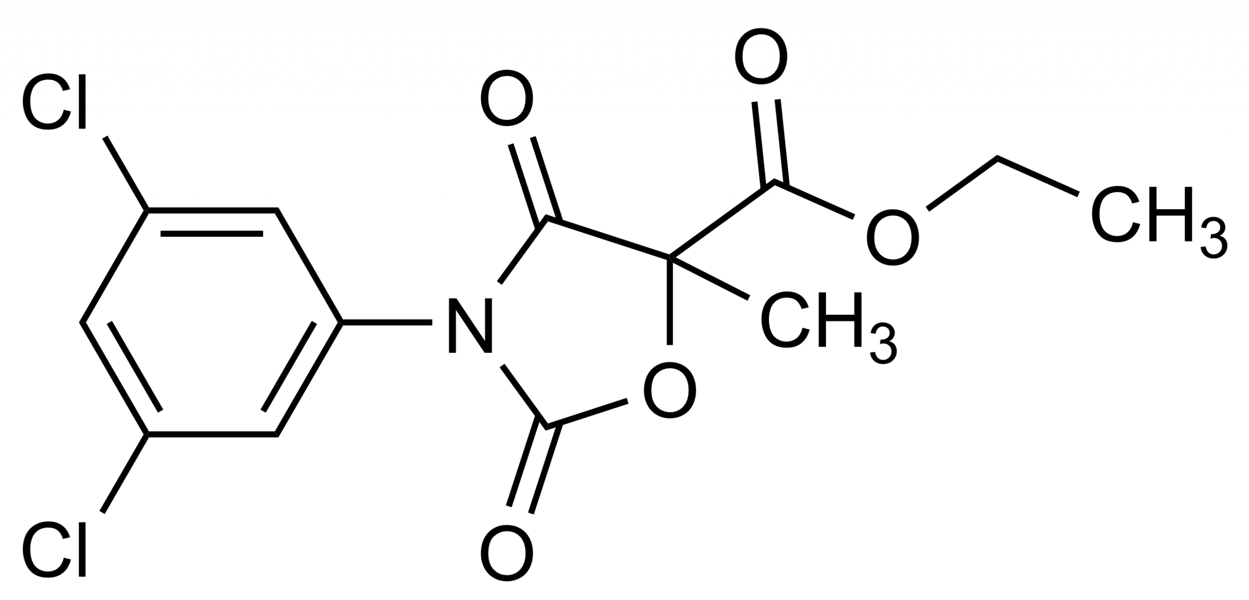Chlozolinate reference standard molecular structure for LC-MS/MS and GC-MS calibration