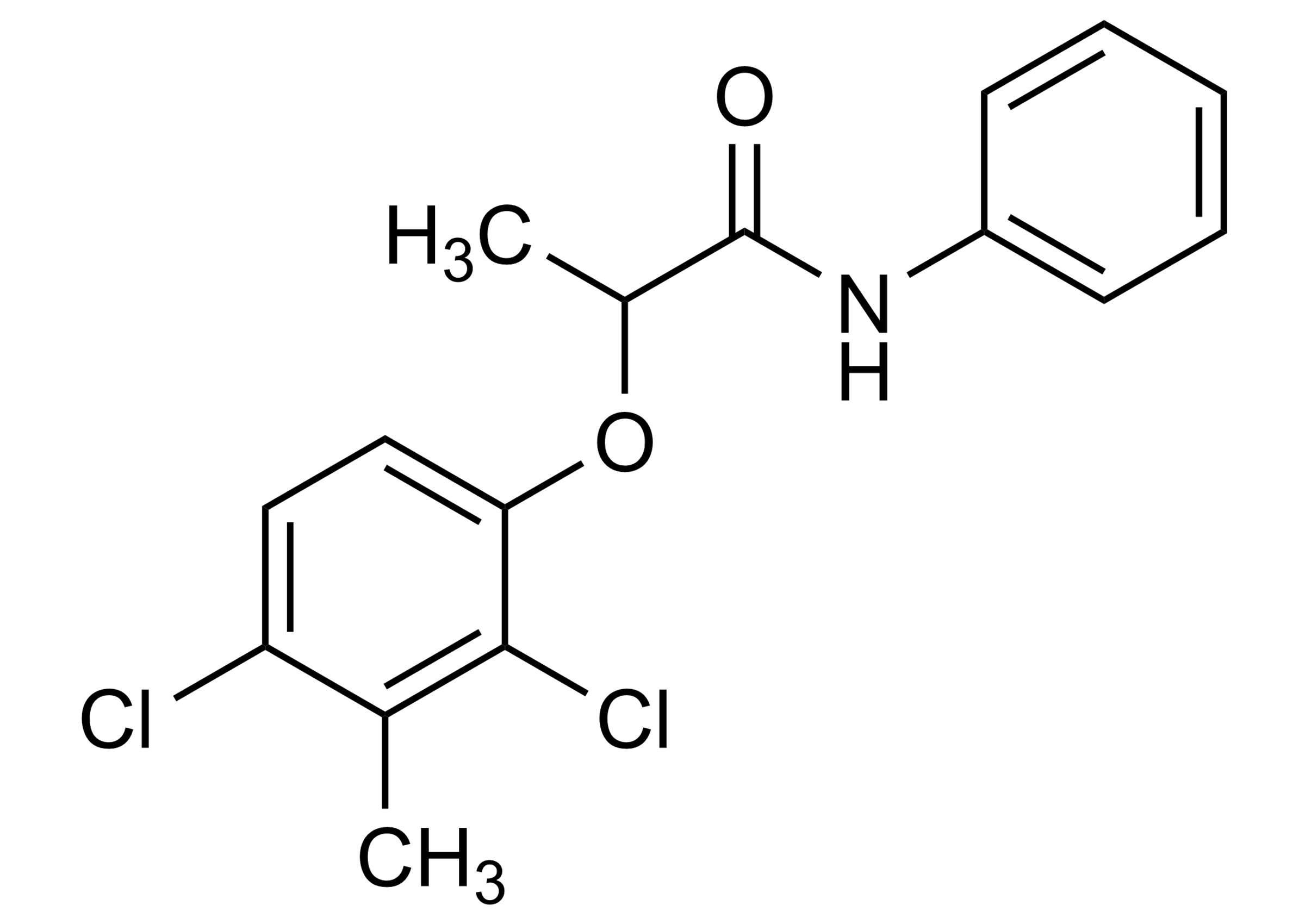 Clomeprop Reference Standard Molecular Structure Clomeprop molecular structure reference standard for LC-MS/MS and GC-MS analysis