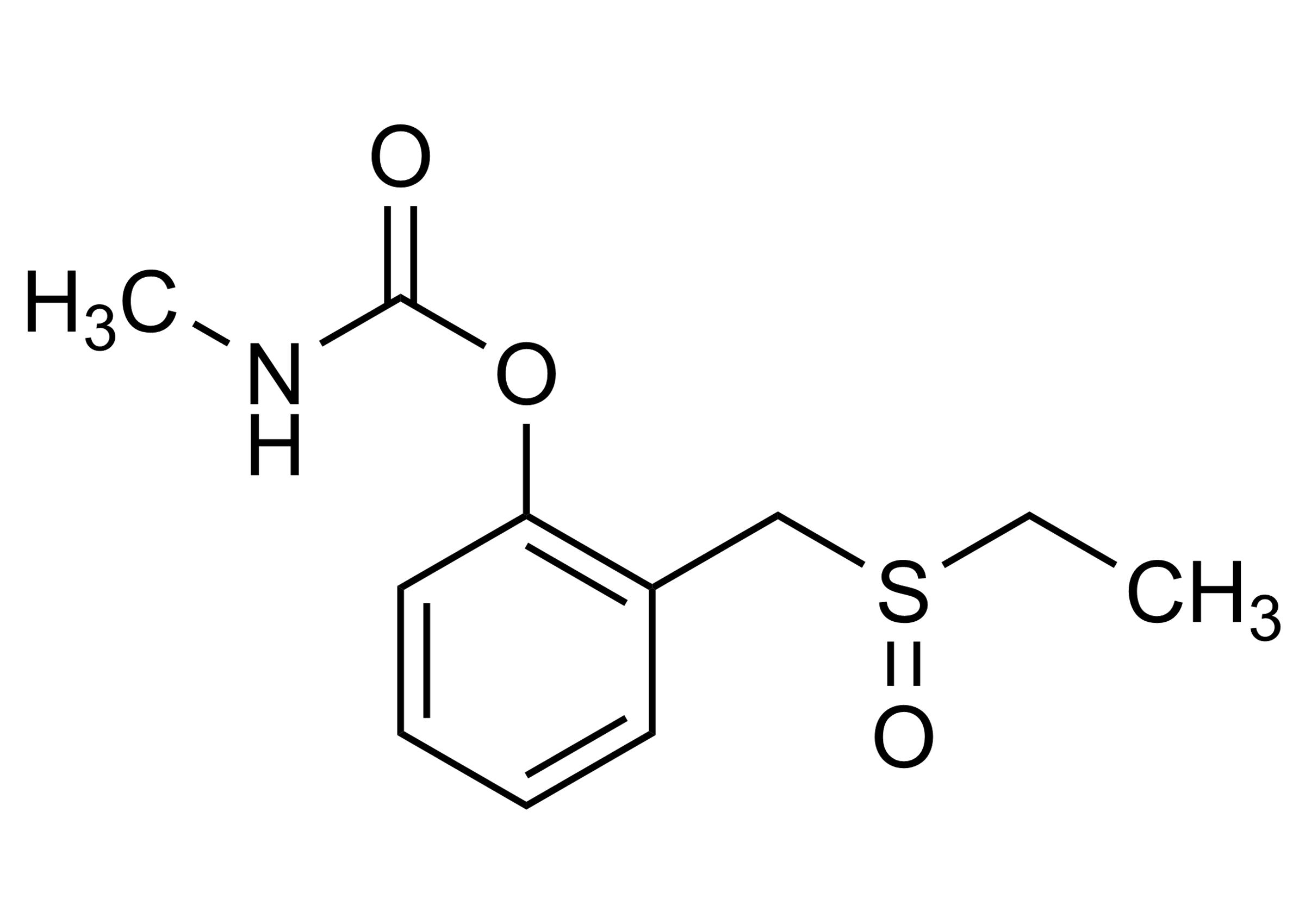 Ethiofencarb sulfoxide Reference Standard Structure Ethiofencarb sulfoxide (CAS 53380-22-6) molecular structure reference standard