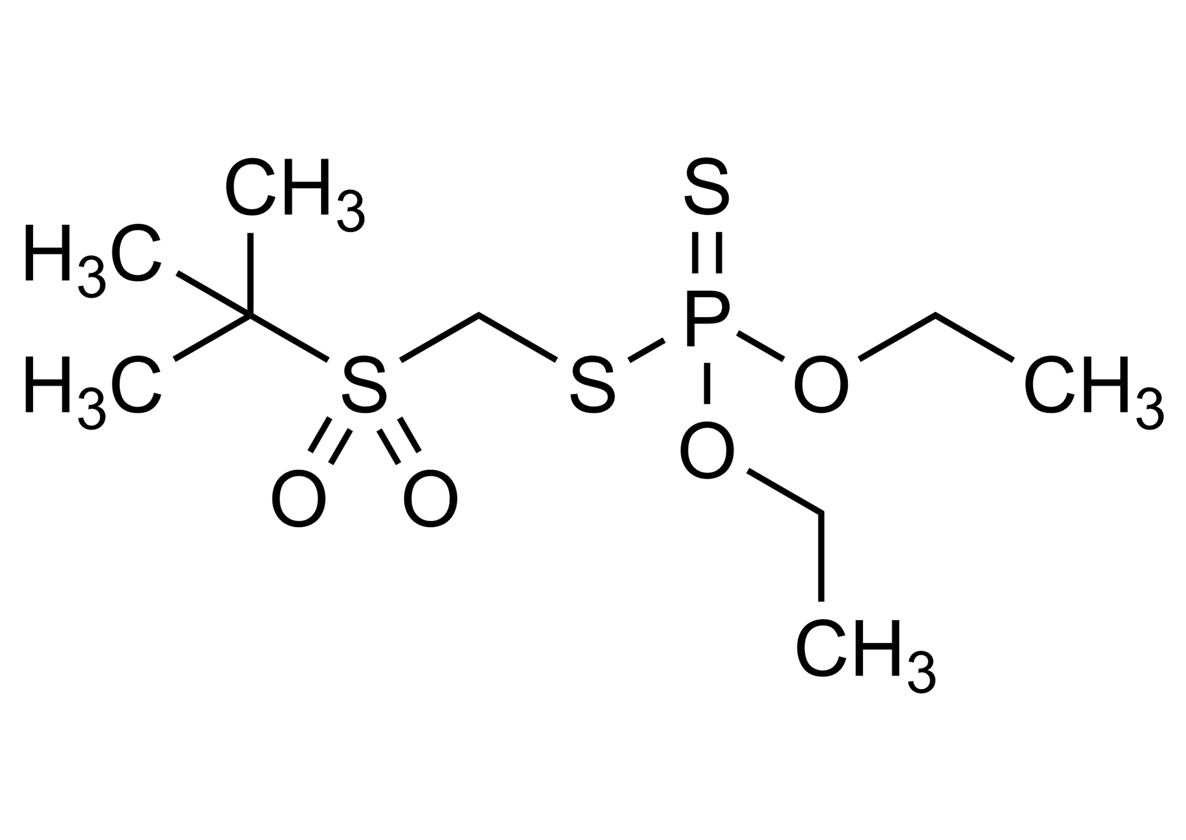 Terbufos sulfone Reference Standard Structure - CAS 56070-16-7 Terbufos sulfone reference standard chemical structure (CAS 56070-16-7)