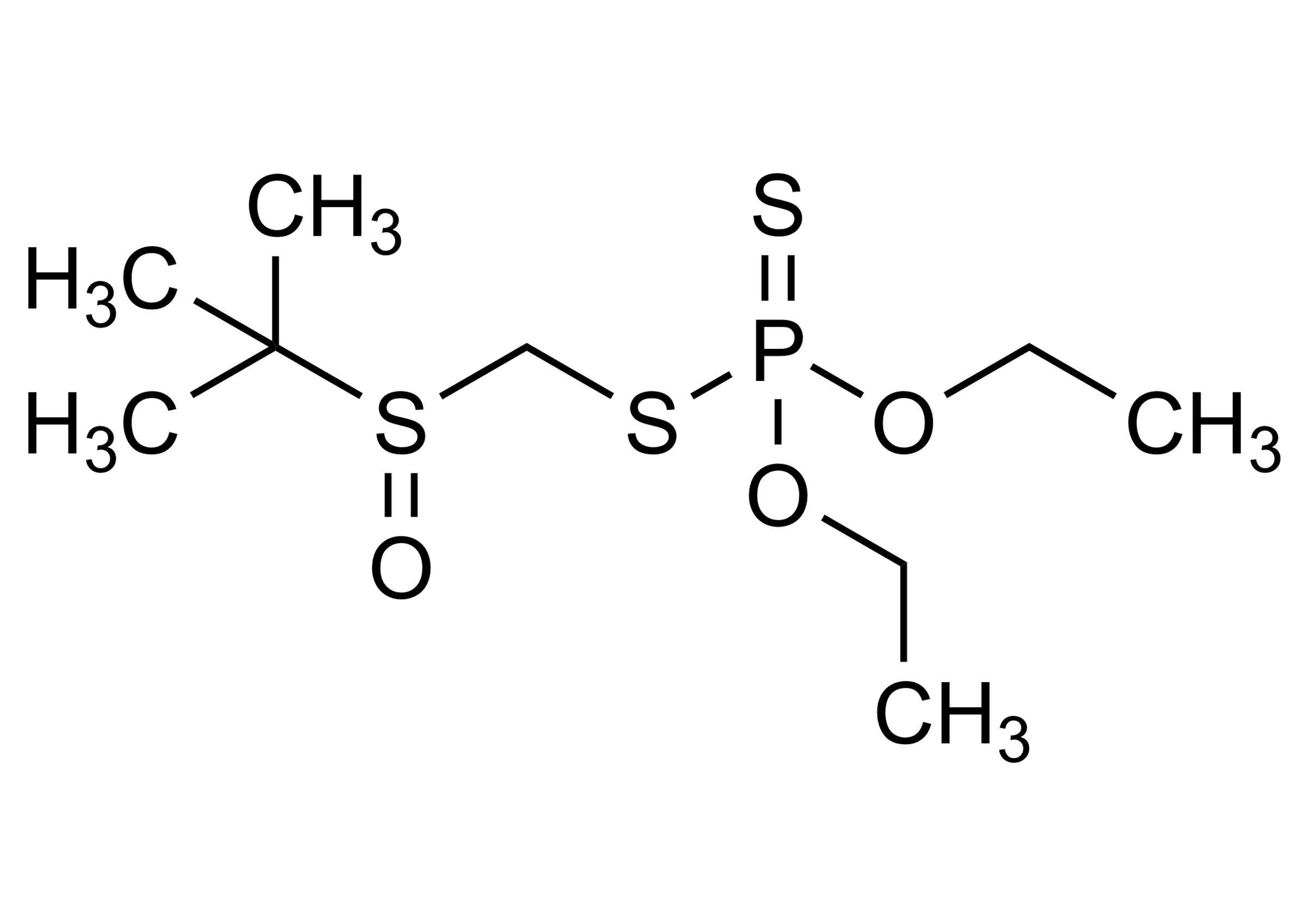 Terbufos sulfoxide Reference Standard Structure Terbufos sulfoxide reference standard molecular structure for LC-MS/MS and GC-MS