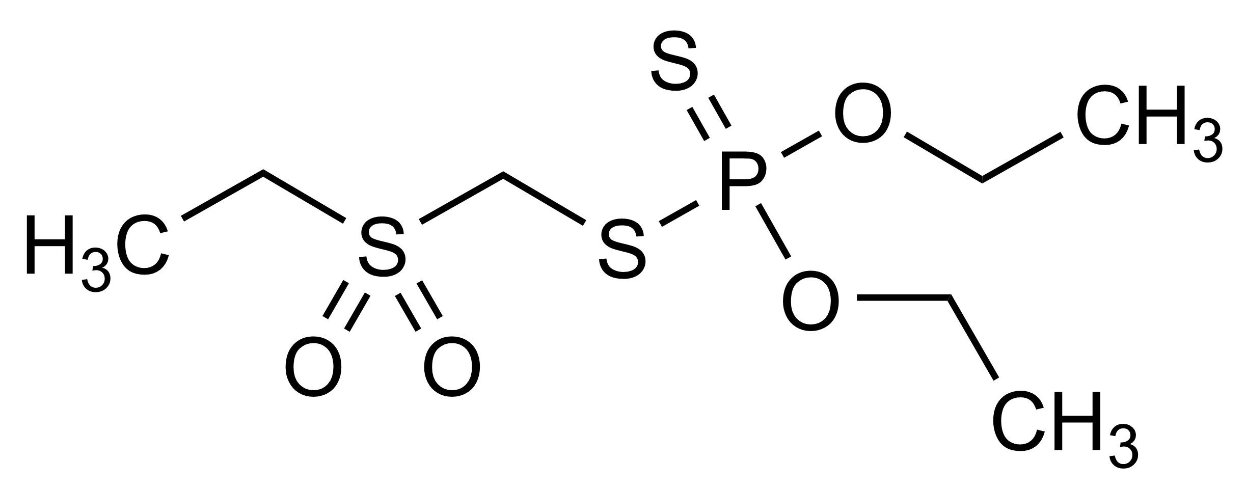 Phorate sulfone reference standard molecular structure - CAS 2588-04-7