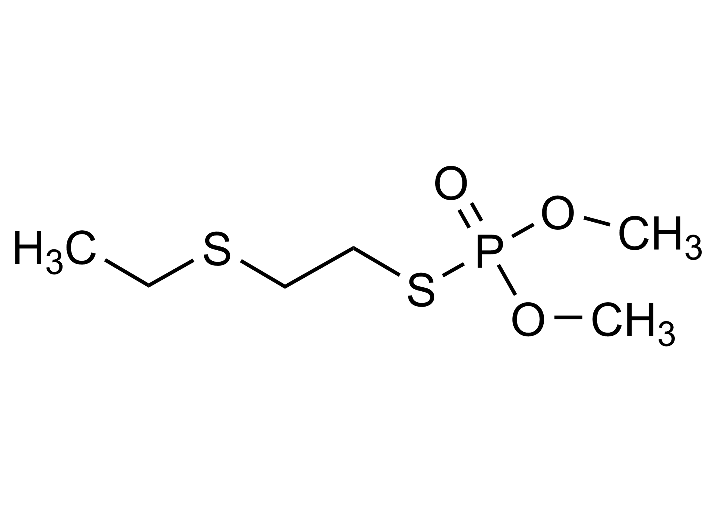 Demeton-S-methyl Reference Standard Molecular Structure Demeton-S-methyl reference standard molecular structure for LC-MS/MS and GC-MS calibration