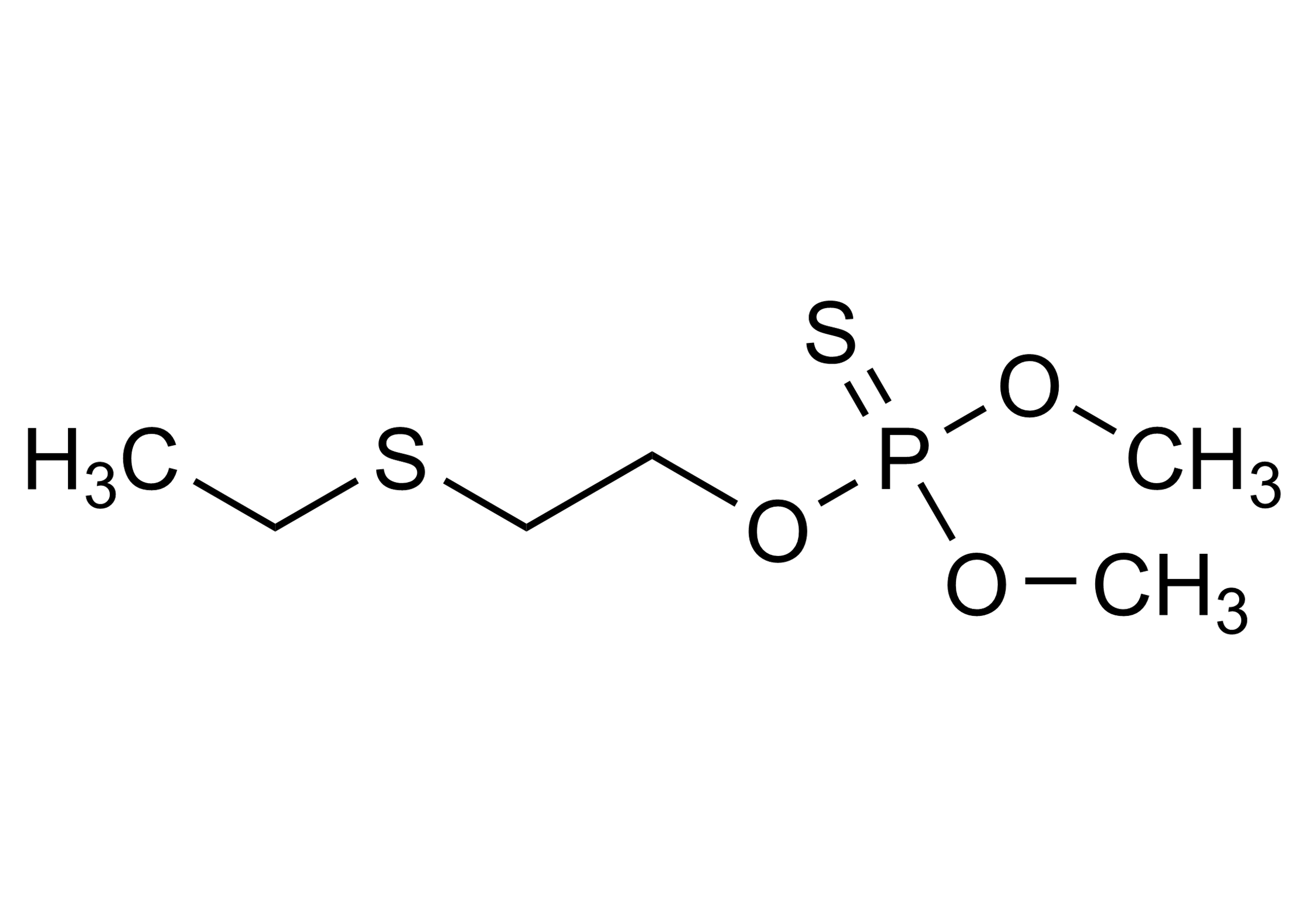 Demeton O methyl Reference Standard Molecular Structure Demeton O methyl molecular structure reference standard for LC-MS/MS and GC-MS