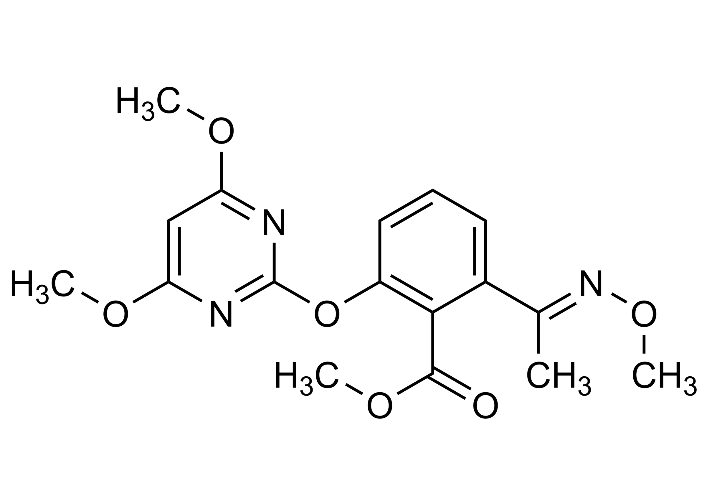 E Pyriminobac methyl reference standard structure (CAS 147411-69-6)