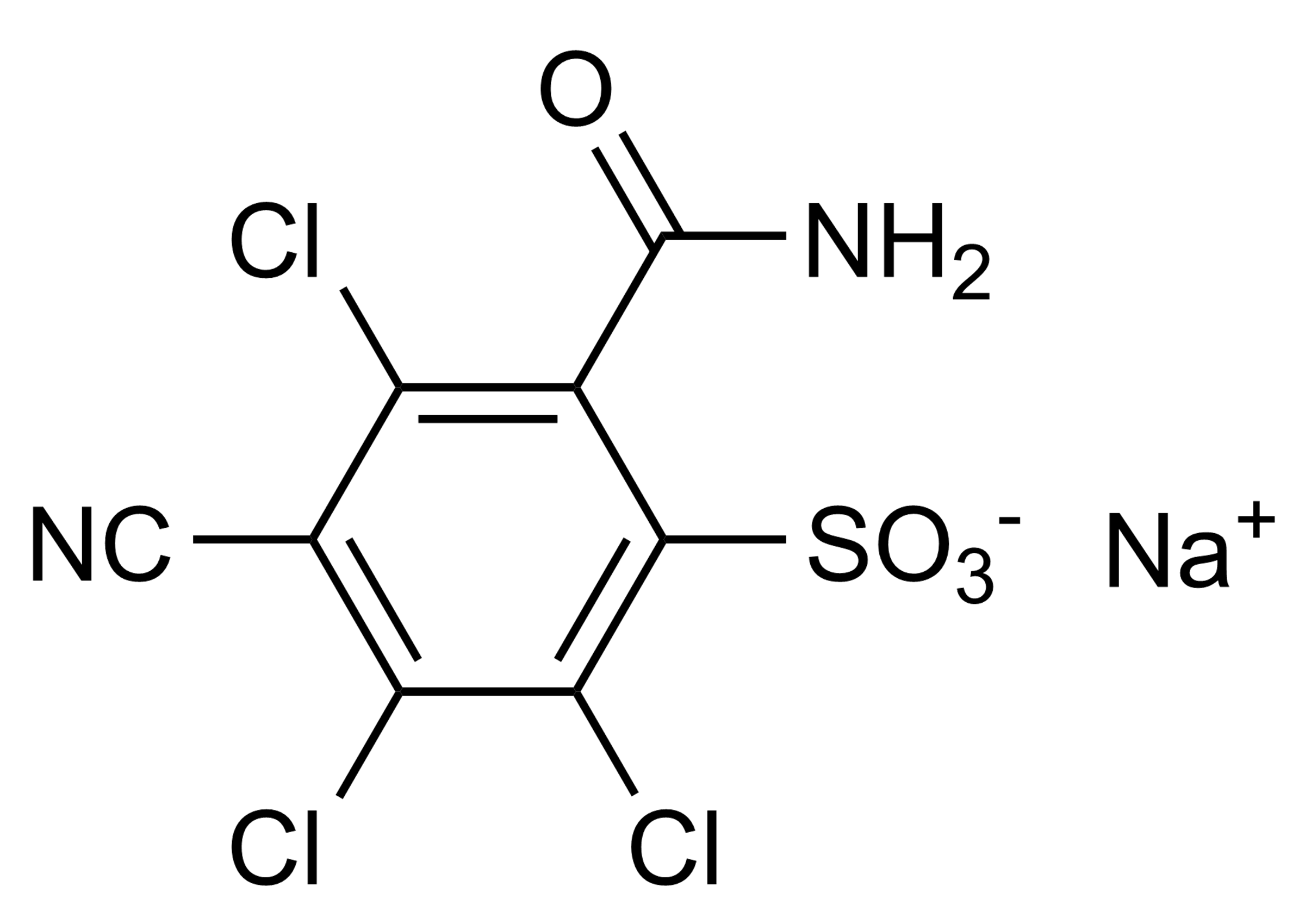 Chlorothalonil Metabolite R417888 Na reference standard molecular structure (CAS 1418095-02-9)