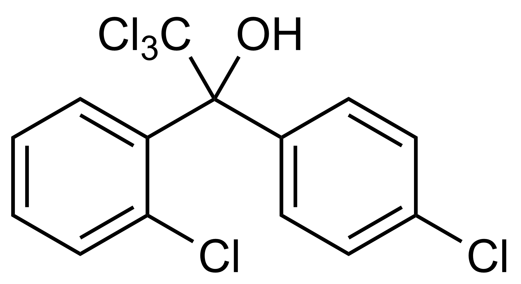 o p Dicofol reference standard molecular structure CAS 10606-46-9