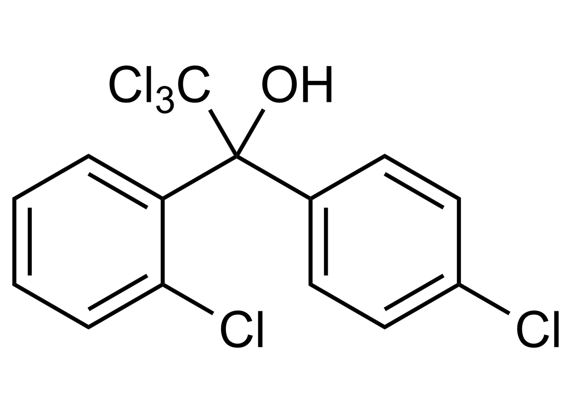 o p Dicofol Reference Standard CAS 10606-46-9 o p Dicofol reference standard molecular structure CAS 10606-46-9