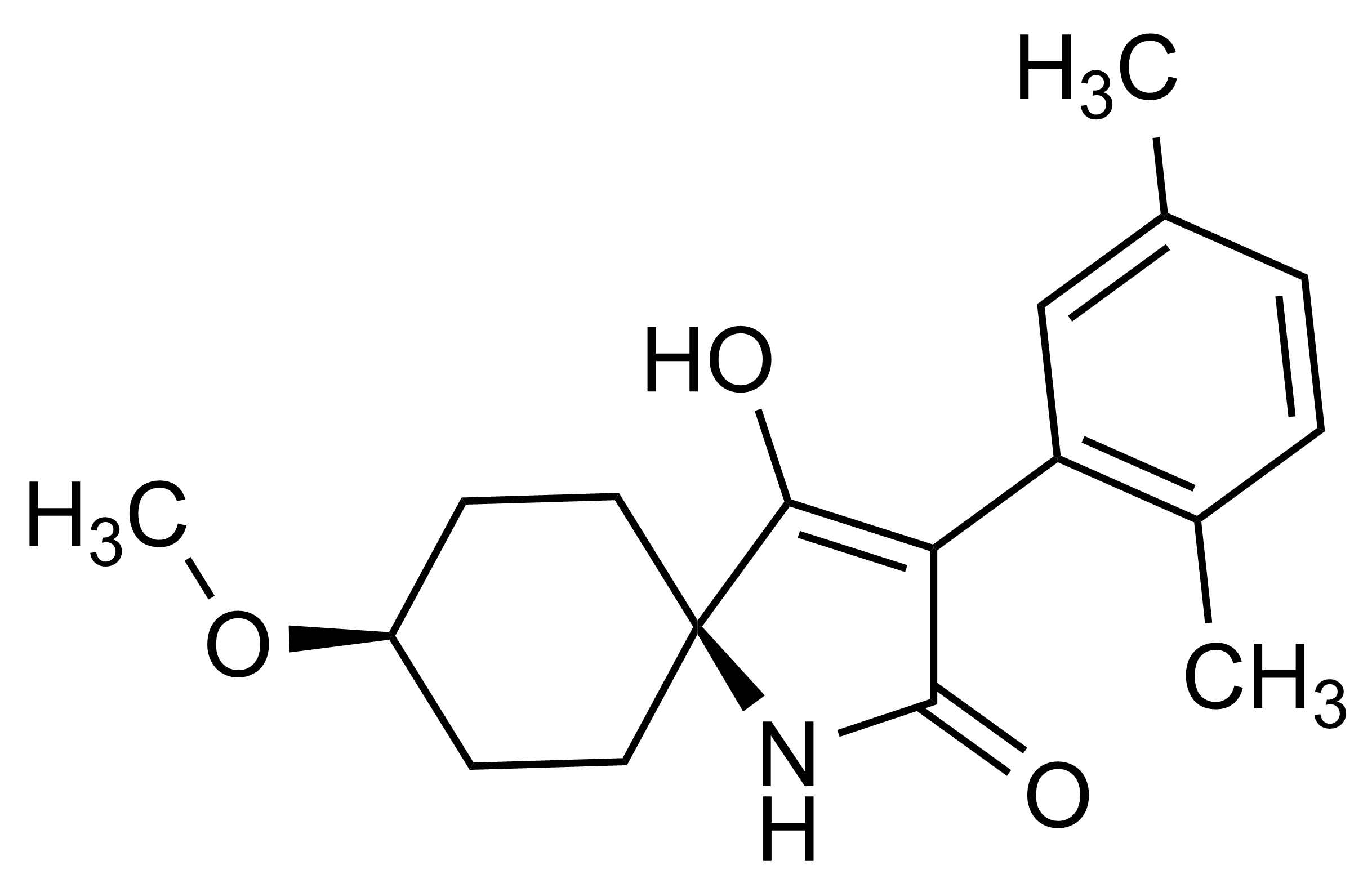 Spirotetramat cis enol reference standard molecular structure (CAS 203312-38-3)