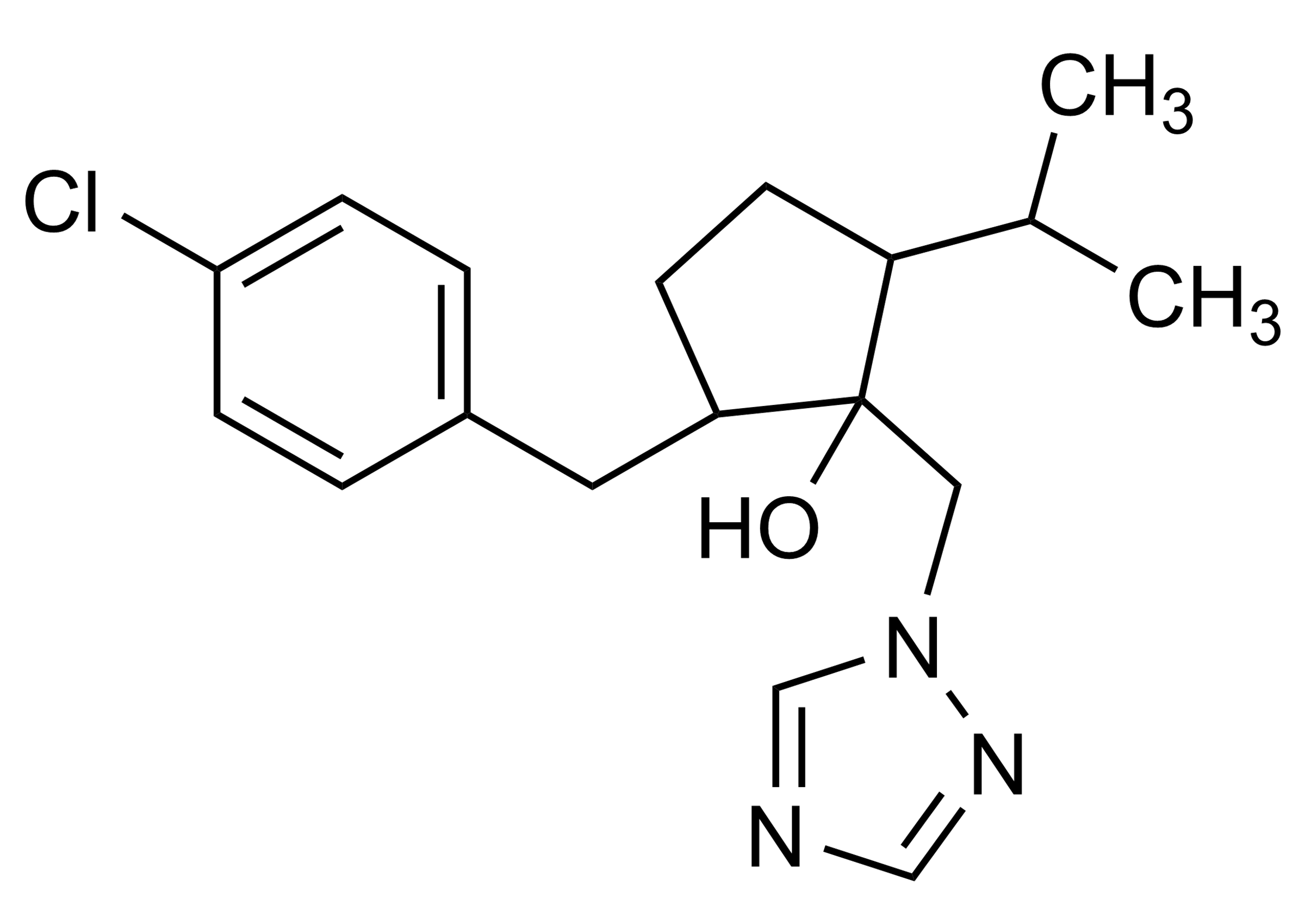 Ipconazole Reference Standard Structure Image Ipconazole reference standard molecular structure for LC-MS/MS and GC-MS analysis