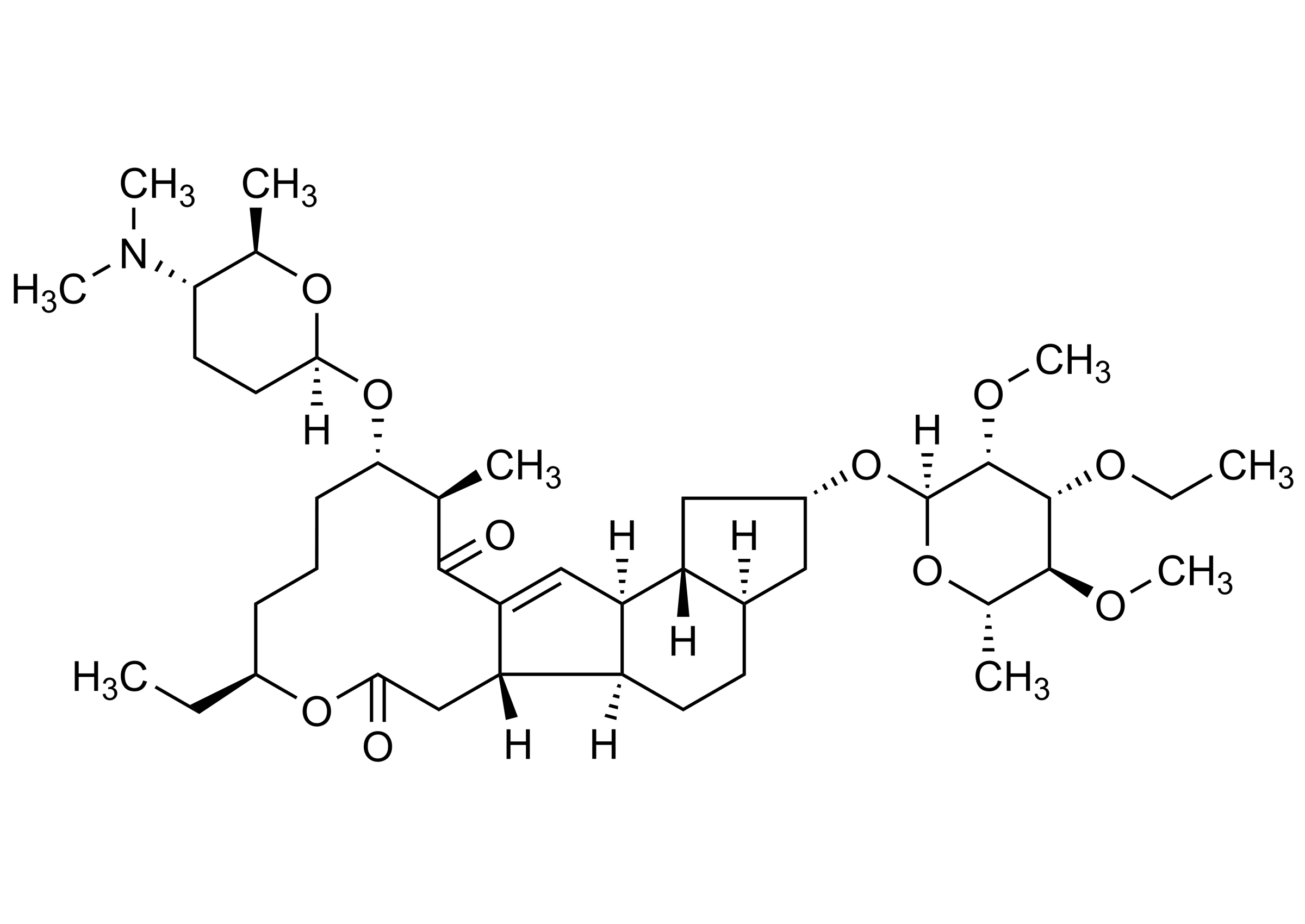 Molecular structure of Spinetoram JXDE-175-J (CAS 187166-40-1) reference standard for LC-MS/MS and GC-MS residue analysis