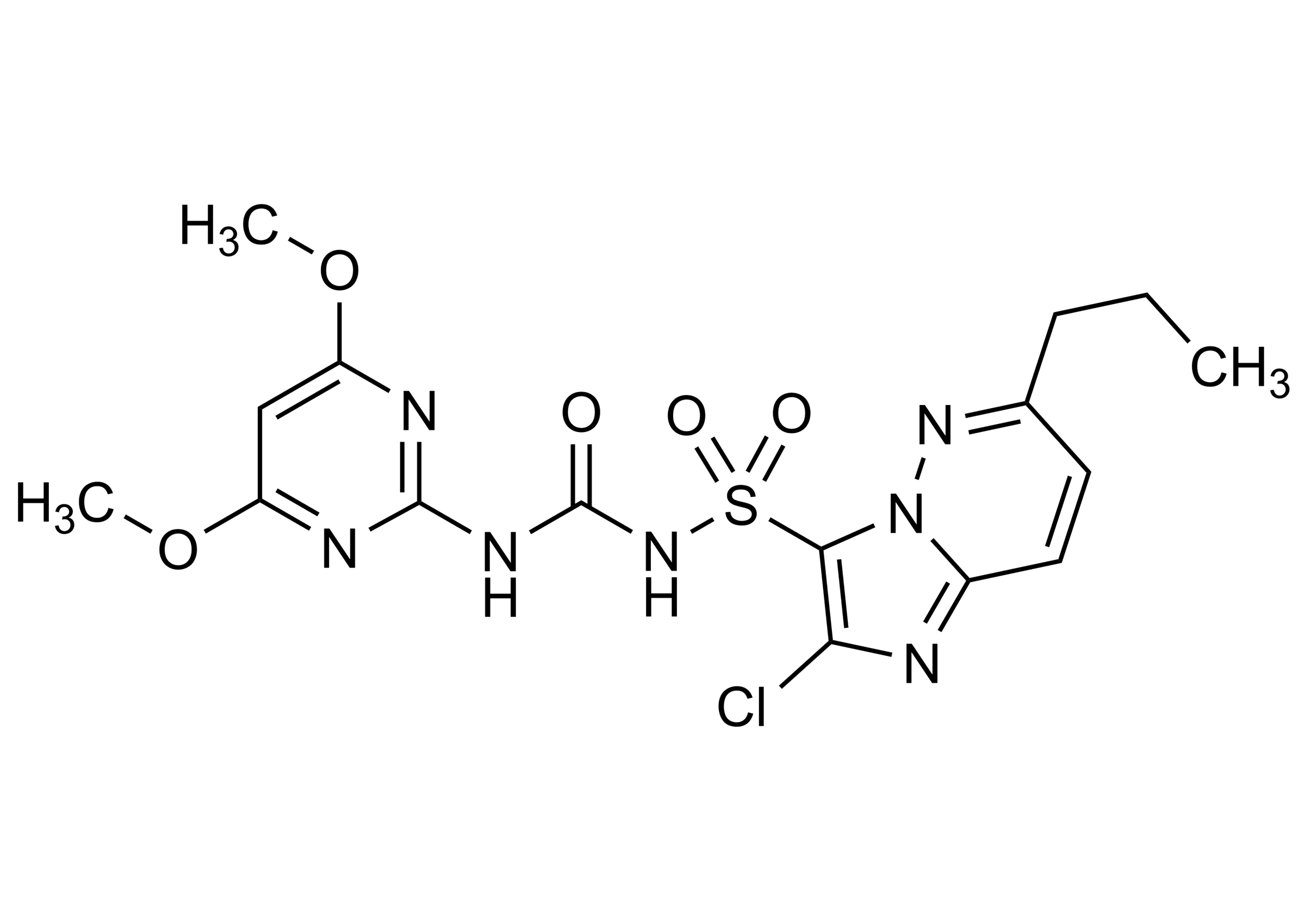 Propyrisulfuron reference standard molecular structure for LC-MS/MS and GC-MS residue analysis