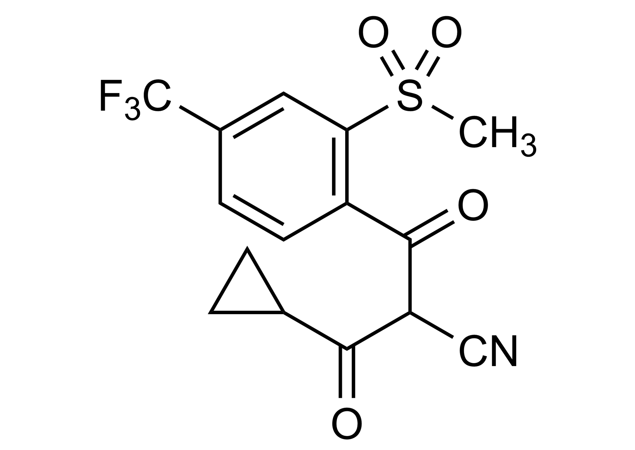 Isoxaflutole diketonitrile RPA 202248 Reference Standard Structure Isoxaflutole diketonitrile RPA 202248 molecular structure reference standard (CAS 143701-75-1)
