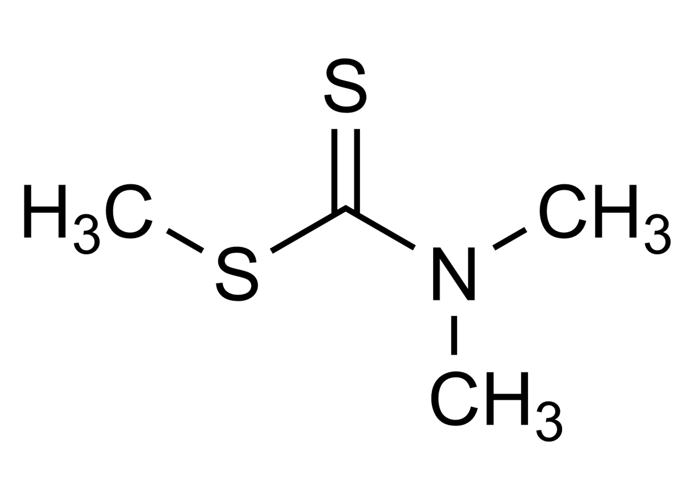 Methyl dimethyldithiocarbamate DDMe Reference Standard Structure Methyl dimethyldithiocarbamate DDMe reference standard molecular structure (CAS 3735-92-0)