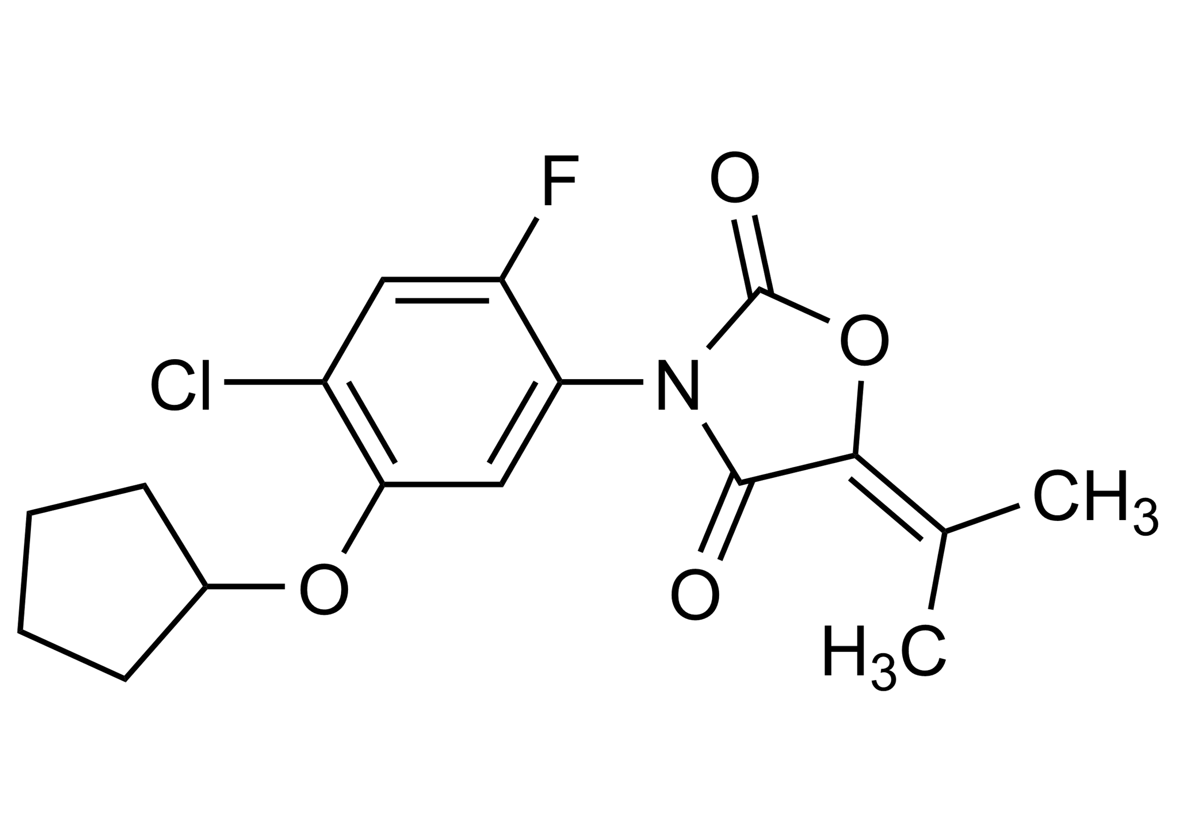 Pentoxazone molecular structure reference standard for LC-MS/MS and GC-MS (CAS 110956-75-7)