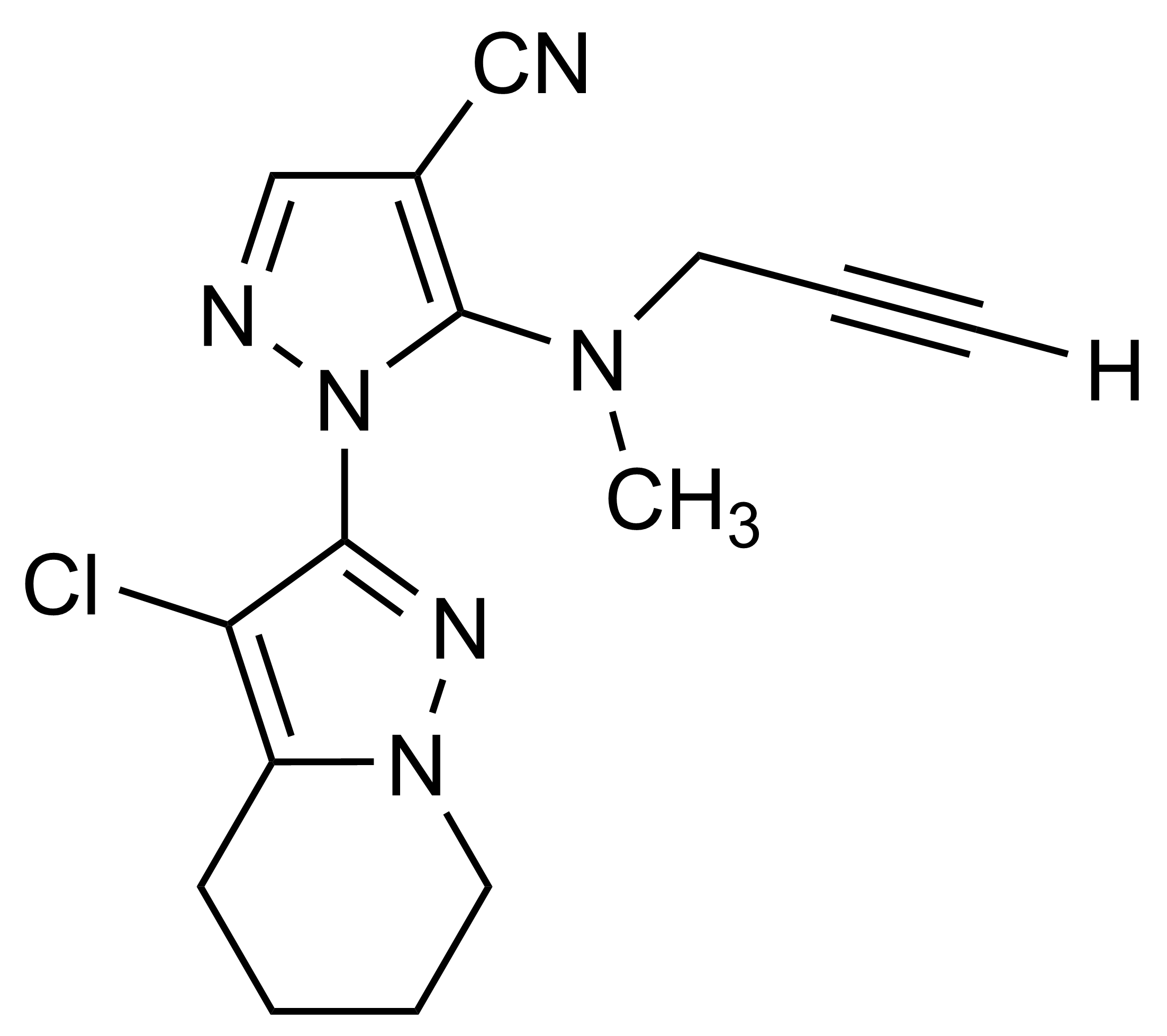 Pyraclonil reference standard molecular structure for LC-MS/MS and GC-MS by WITEGA Laboratorien Berlin-Adlershof GmbH