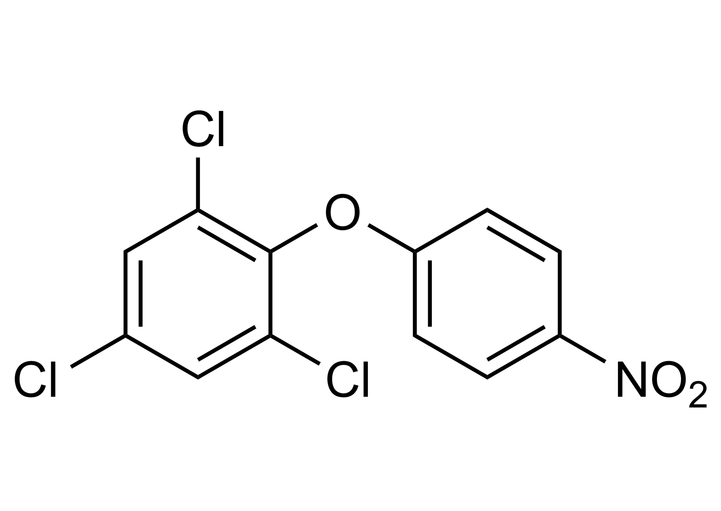 Chlornitrofen reference standard molecular structure for LC-MS/MS and GC-MS