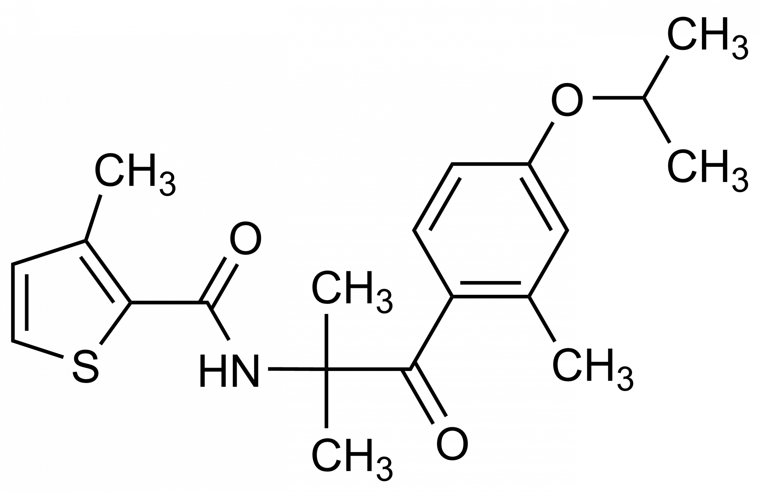 Isofetamid reference standard molecular structure (CAS 875915-78-9) for LC-MS/MS and GC-MS analysis