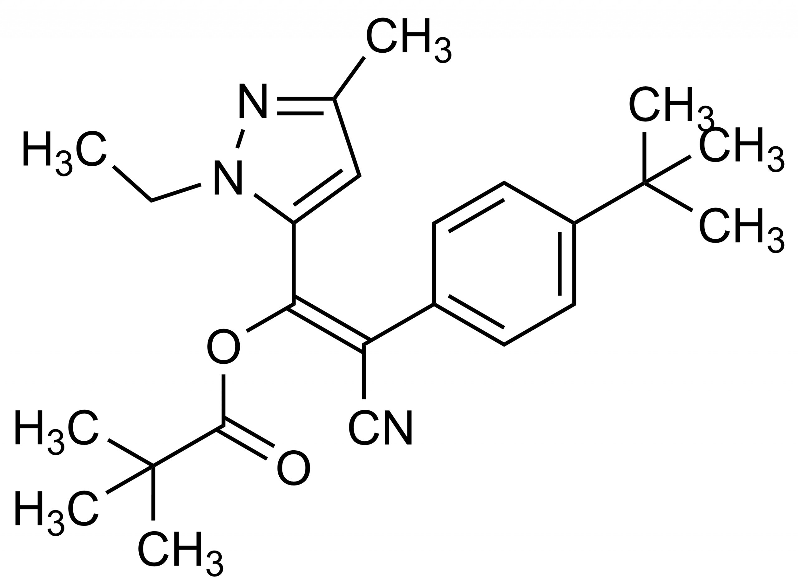 Cyetpyrafen reference standard molecular structure for LC-MS/MS and GC-MS (CAS 1253429-01-4)