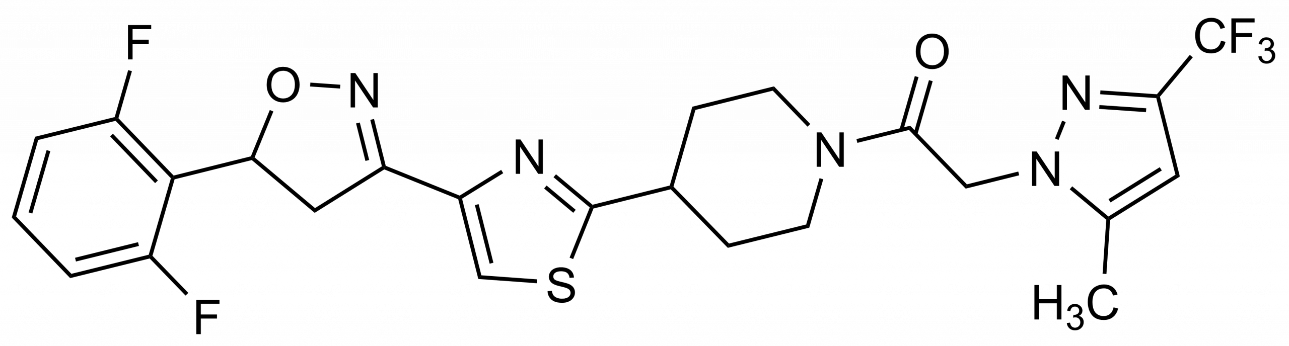 Oxathiapiprolin (CAS 1003318-67-9) molecular structure reference standard for LC-MS/MS and GC-MS