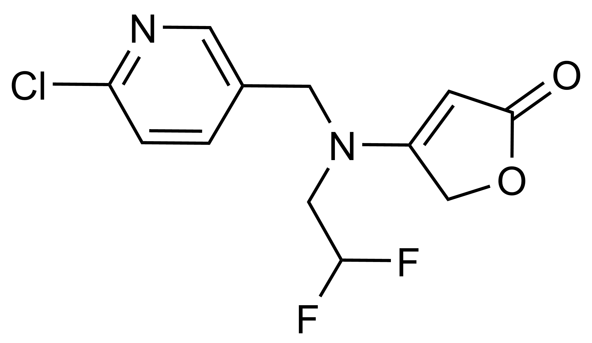 Flupyradifurone reference standard molecular structure (CAS 951659-40-8)