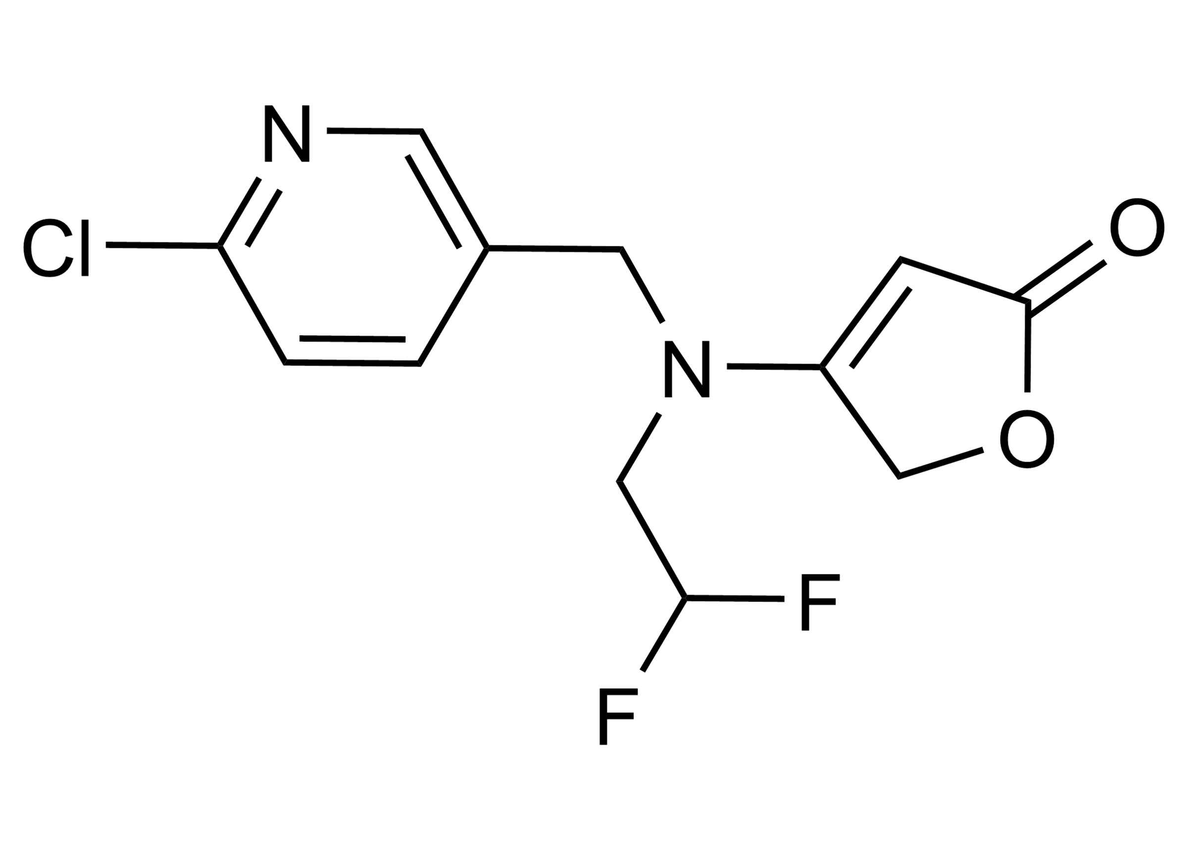 Flupyradifurone Reference Standard for LC-MS/MS (CAS 951659-40-8) Flupyradifurone reference standard molecular structure (CAS 951659-40-8)