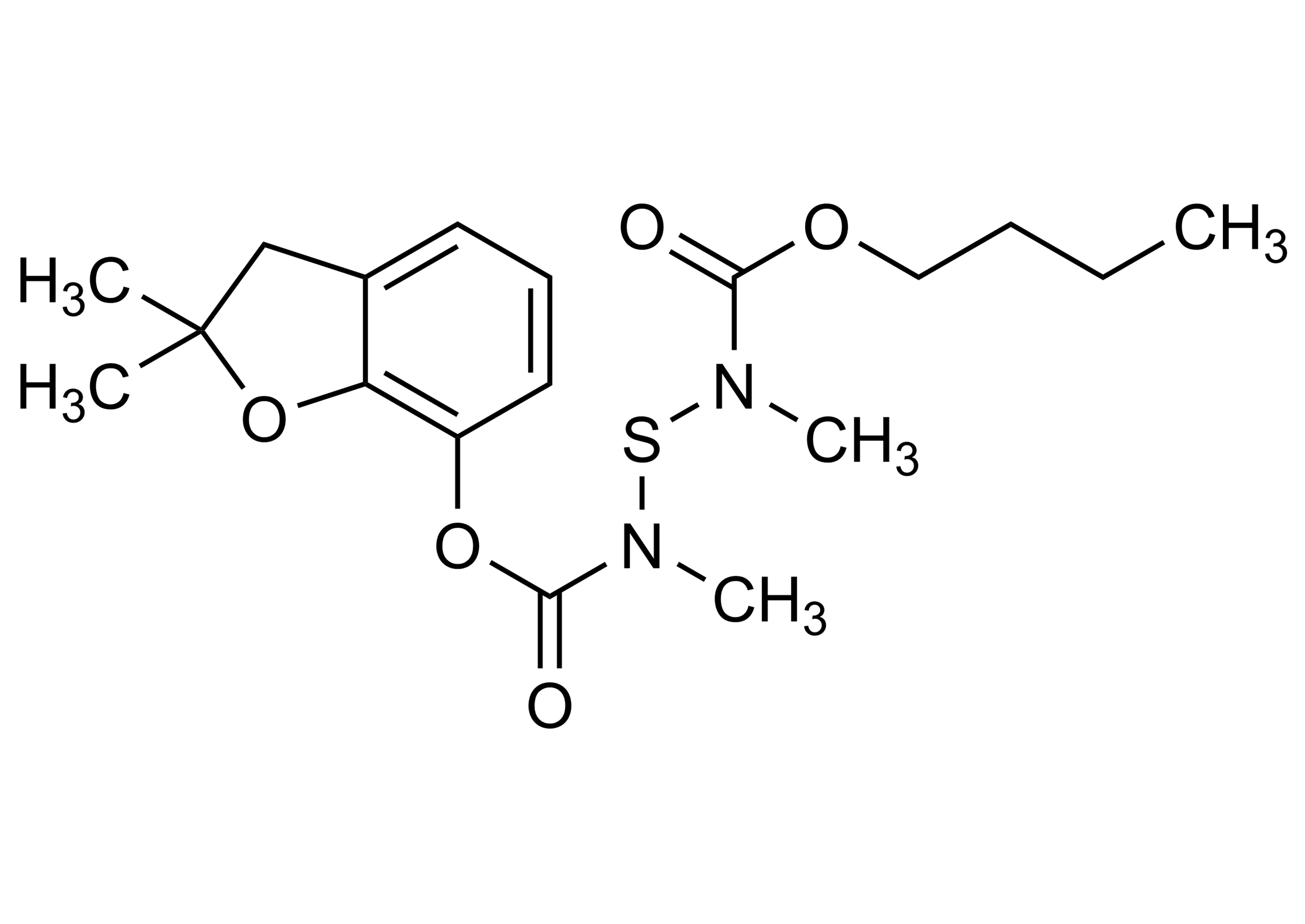 Furathiocarb reference standard (CAS 65907-30-4) molecular structure