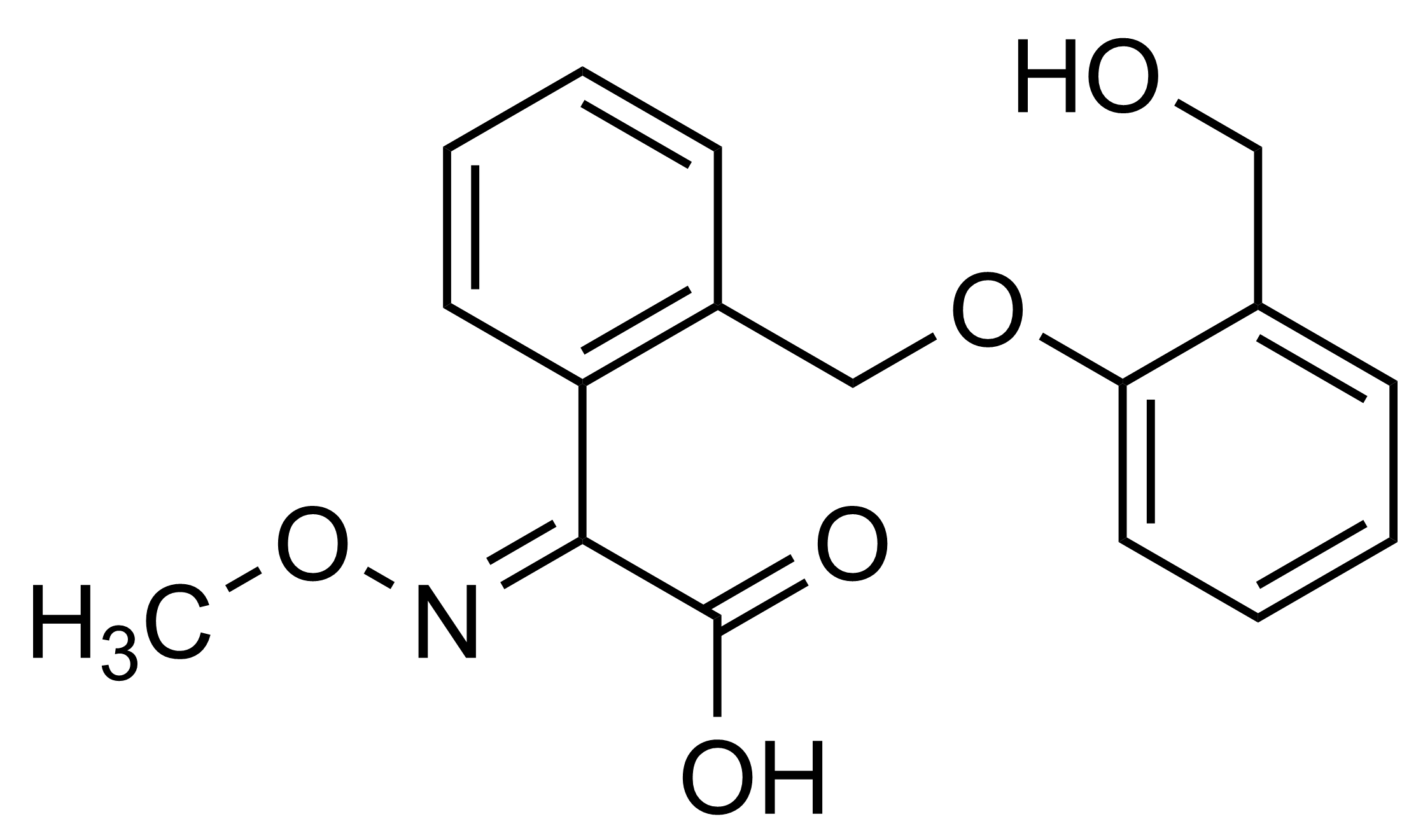 E Kresoxim 2 hydroxymethyl free acid reference standard structure Molecular structure of E Kresoxim 2 hydroxymethyl free acid reference standard CAS 1639810-41-5